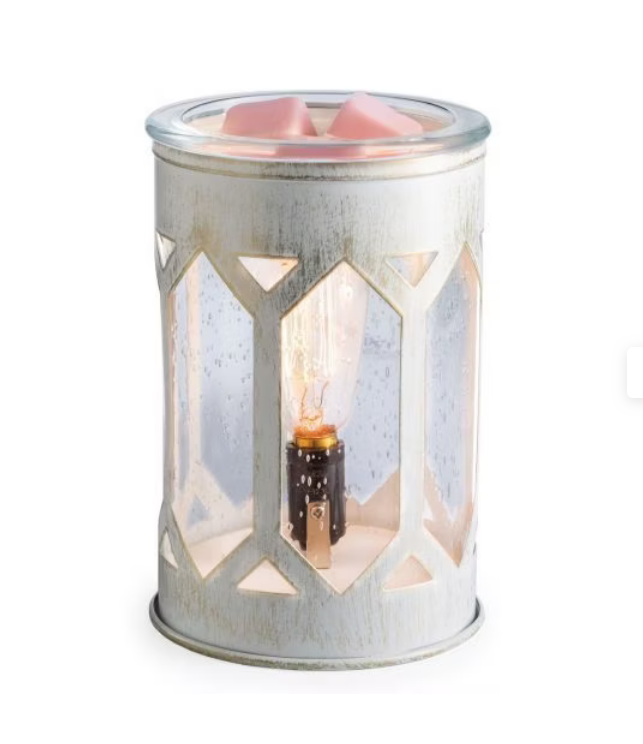 CANDLE WARMERS® ARBOR Edison Duftlampe elektrisch weiß Metall