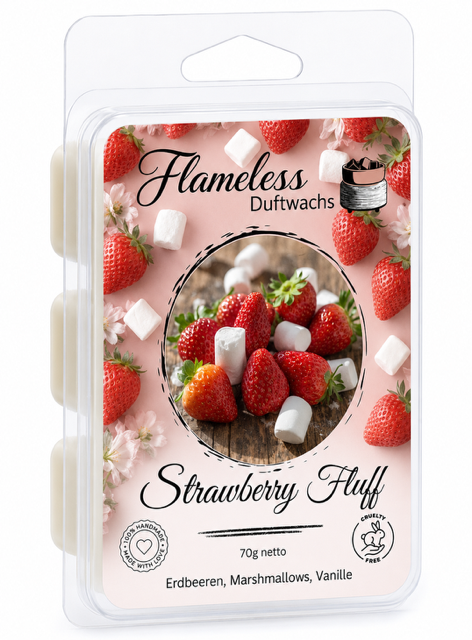 FLAMELESS Soja-Duftwachs STRAWBERRY FLUFF 70 g