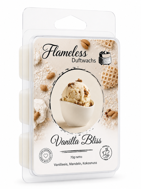 FLAMELESS Soja-Duftwachs VANILLA BLISS 70 g