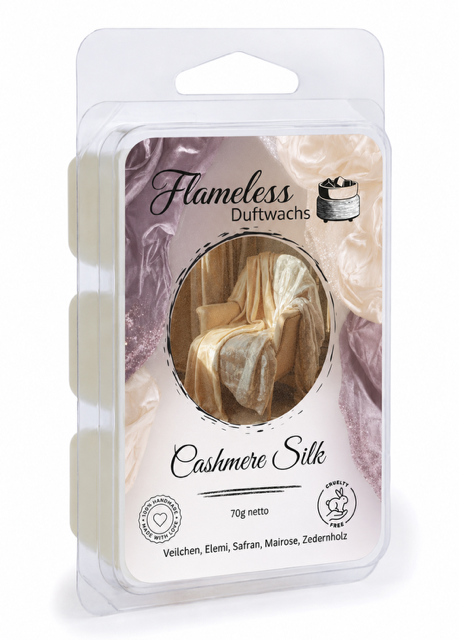 FLAMELESS Soja-Duftwachs CASHMERE SILK