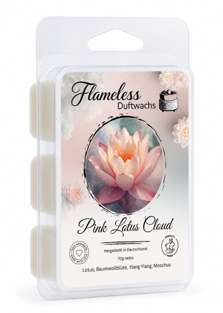 FLAMELESS Soja-Duftwachs PINK LOTUS CLOUD 70 g