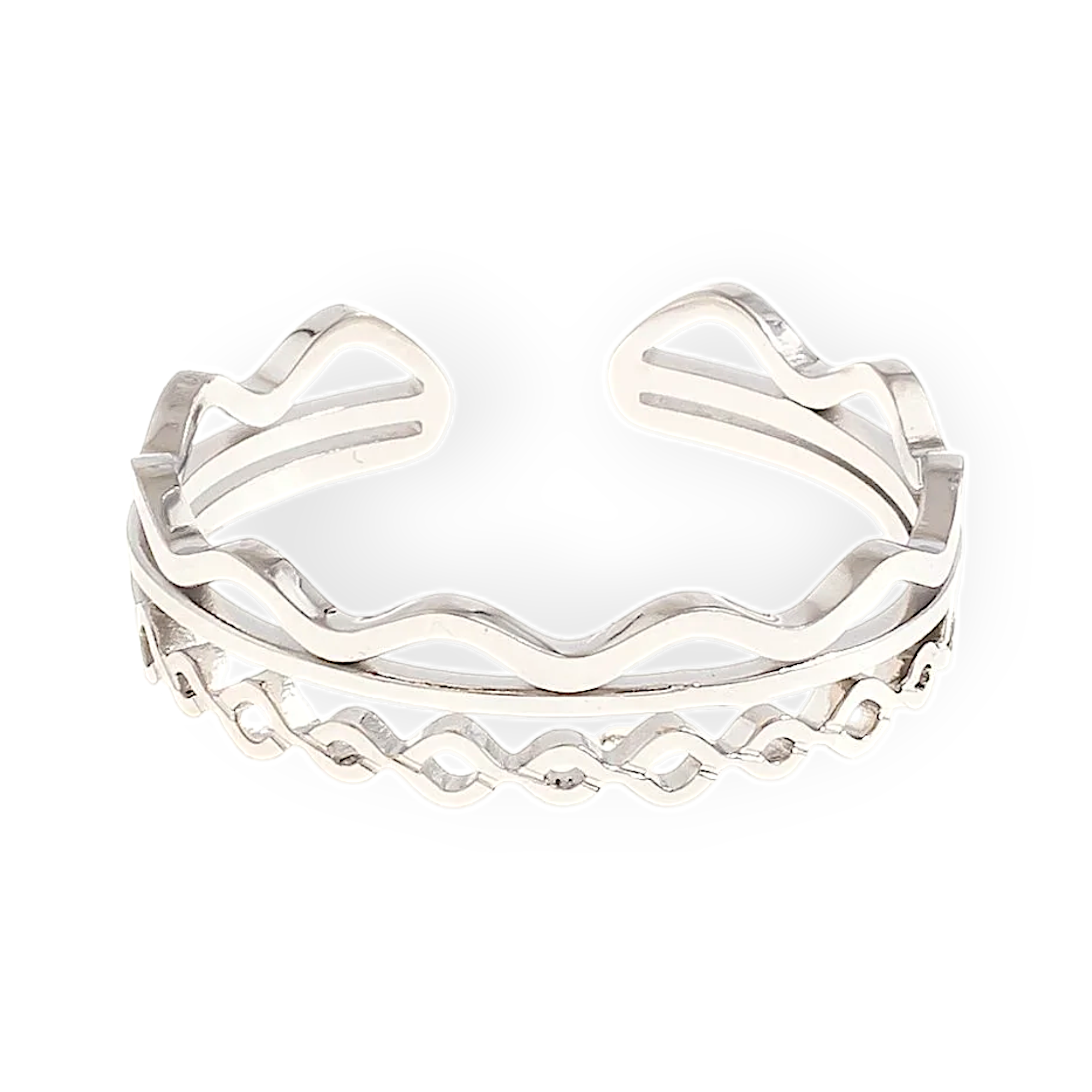 Triple Zig Zag Ring
