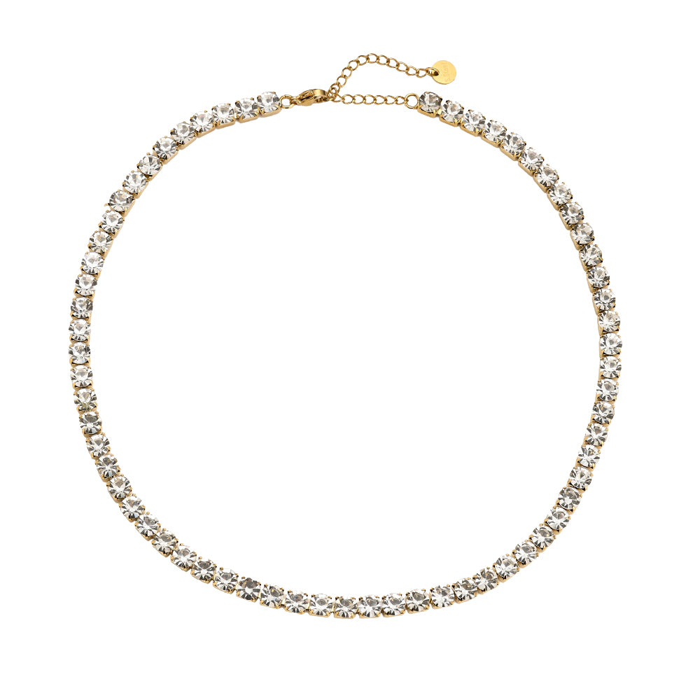 Diamond Chain Edelstahl Halskette