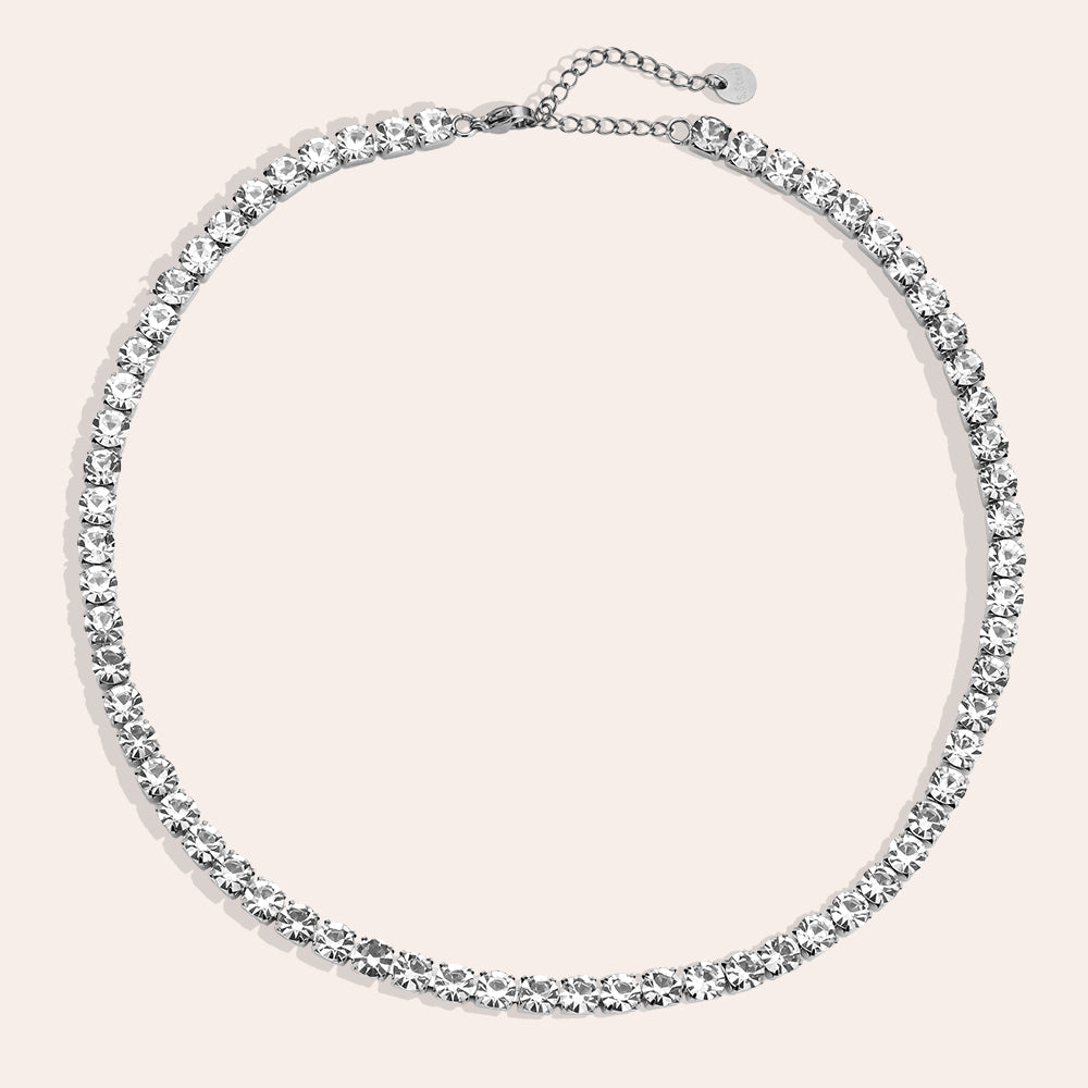 Diamond Chain Edelstahl Halskette