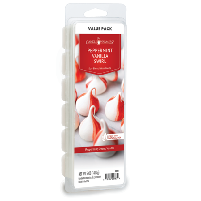 CANDLE WARMERS® Duftwachs PEPPERMINT VANILLA SWIRL 140 g