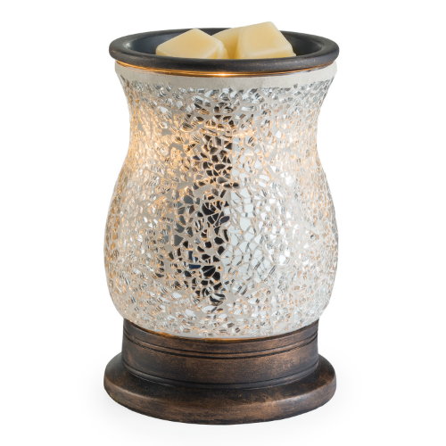 CANDLE WARMERS® REFLECTION Duftlampe elektrisch silber Glas