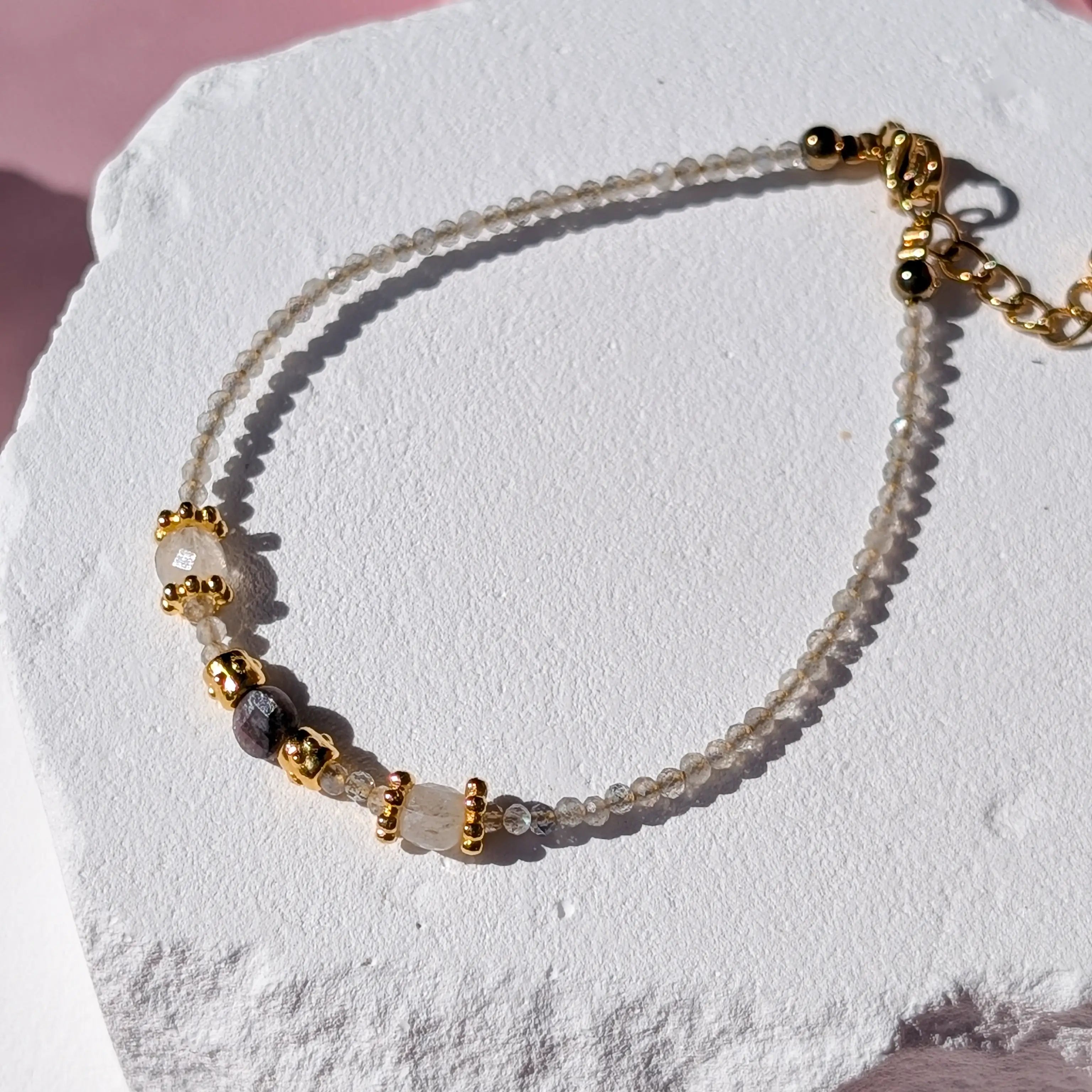 Turmalin & Labradorit Armband