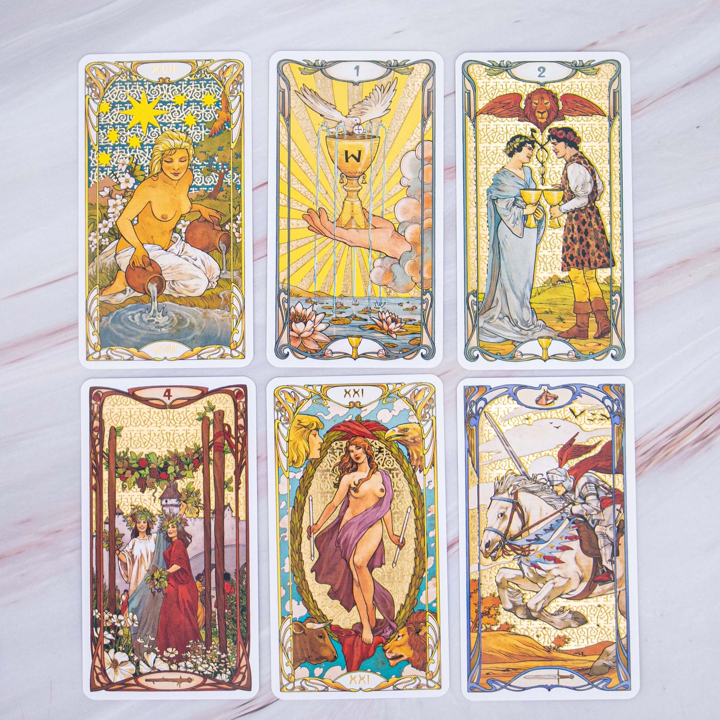 Golden Art Nouveau Tarot
