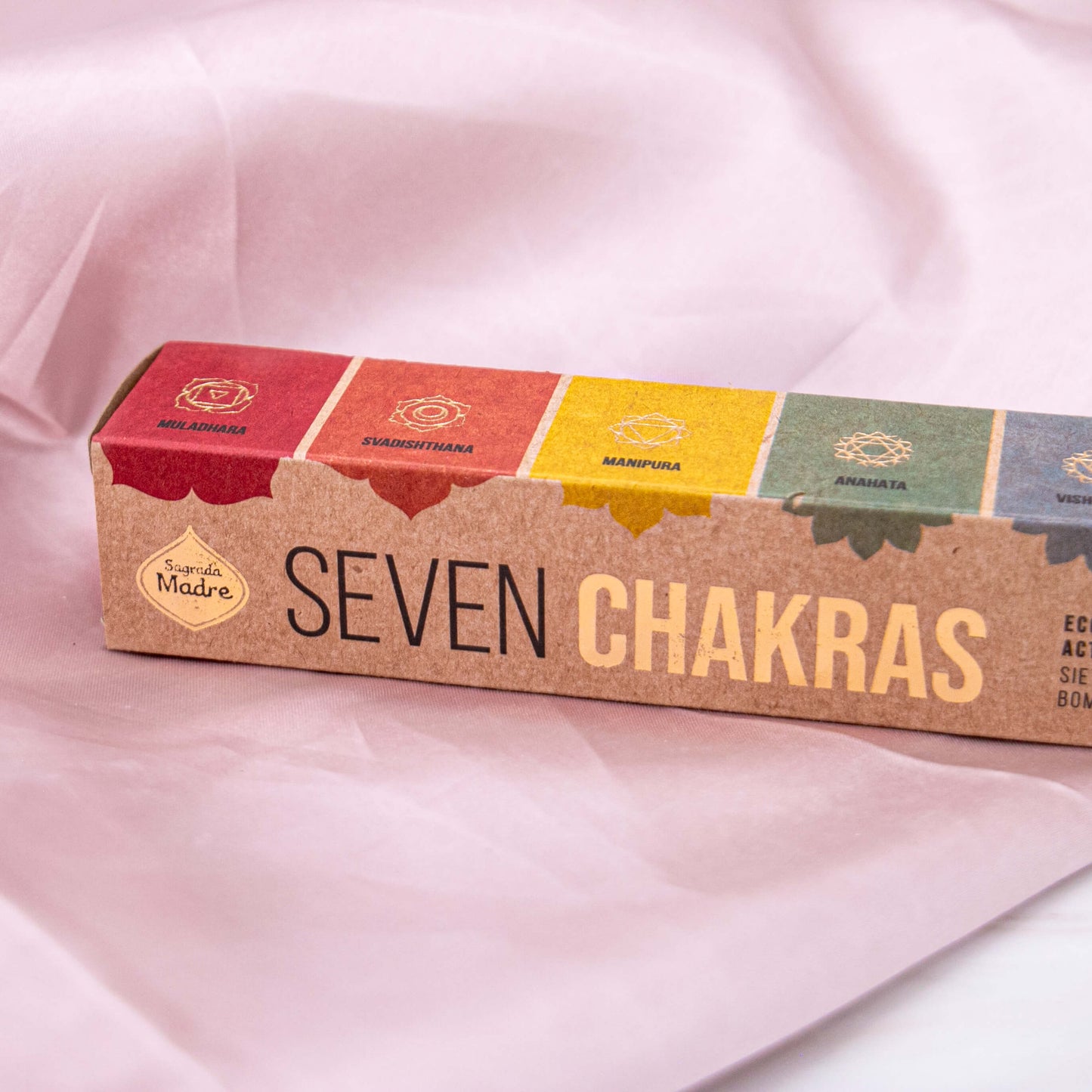 Chakra Set Räucherbomben Räuchern Smudge Salbei Bunt Weihrauch Hexe Magie Vollmond Energie Aura Annurah deutscher Onlineshop Gerüche individuell Sagrada de Madra