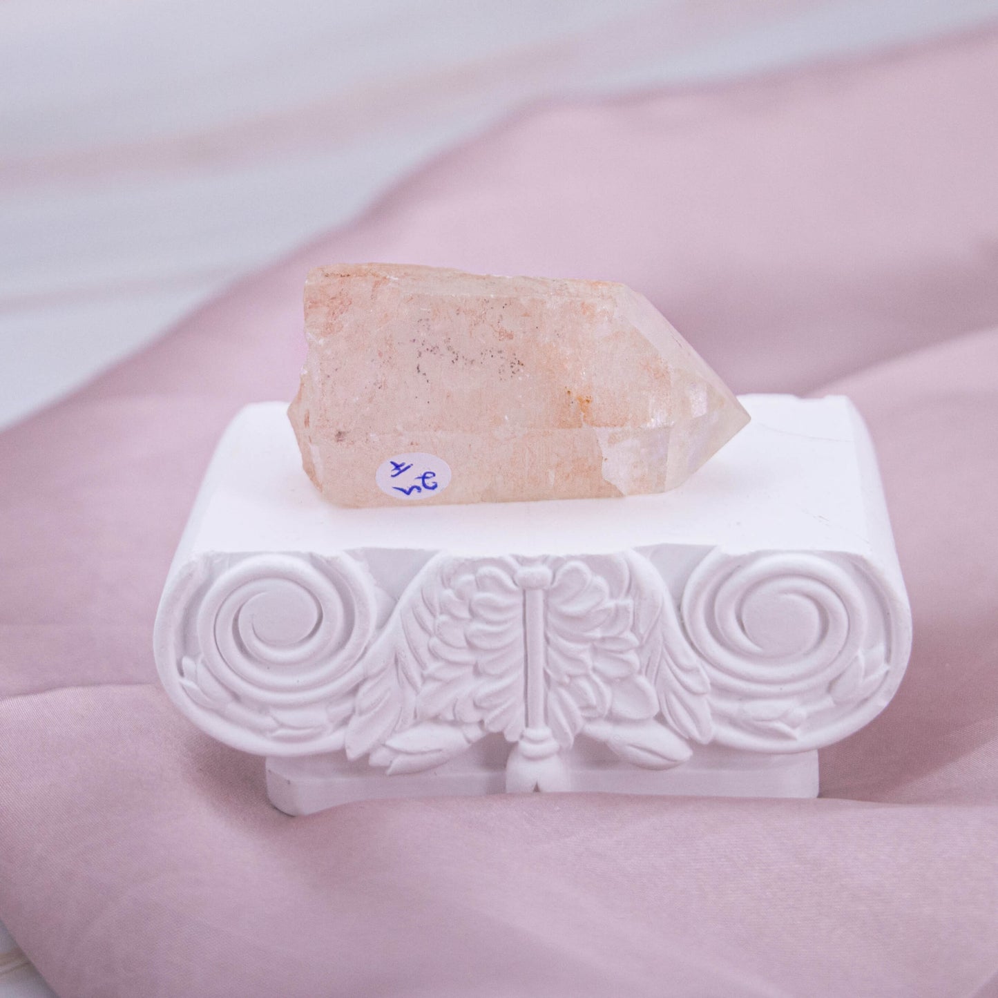 Pink Lemurian Quarz Kristall Edelstein Heilstein Schutzstein Annurah deutscher Onlineshop Chakra Sternzeichen rosa weiss durchsichtig Flash Regenbogen