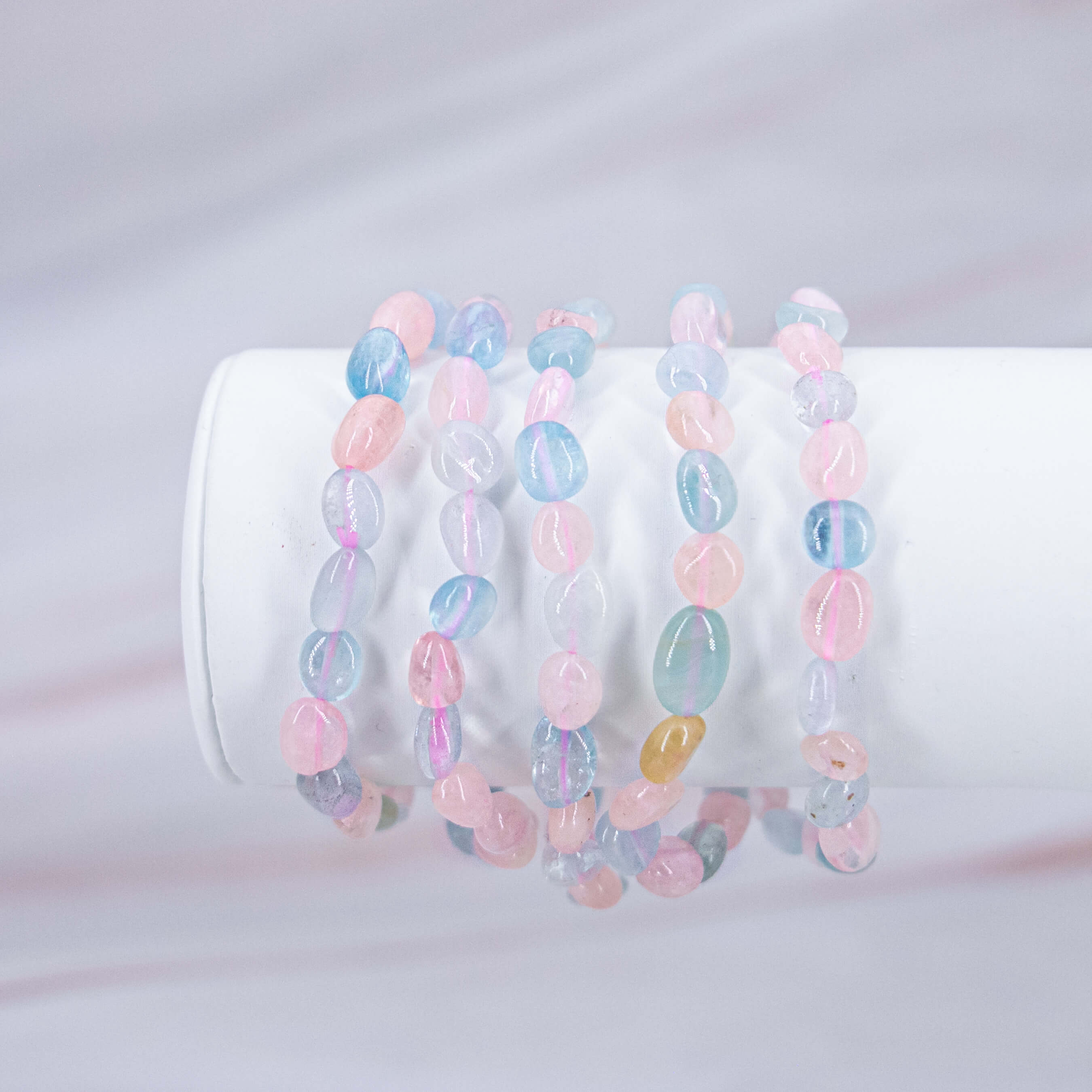 Morganit Nugget Armband