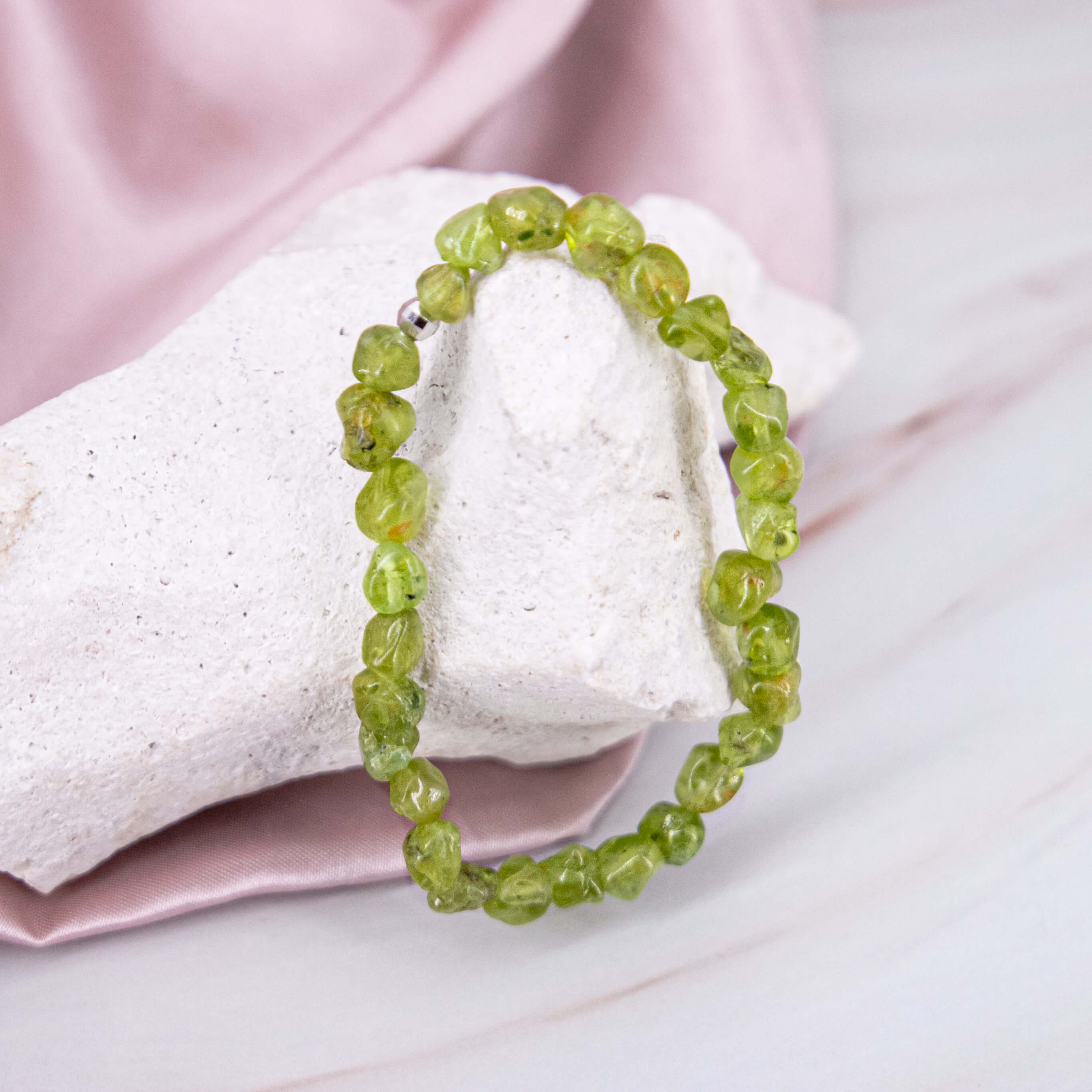 Peridot Nugget Armband