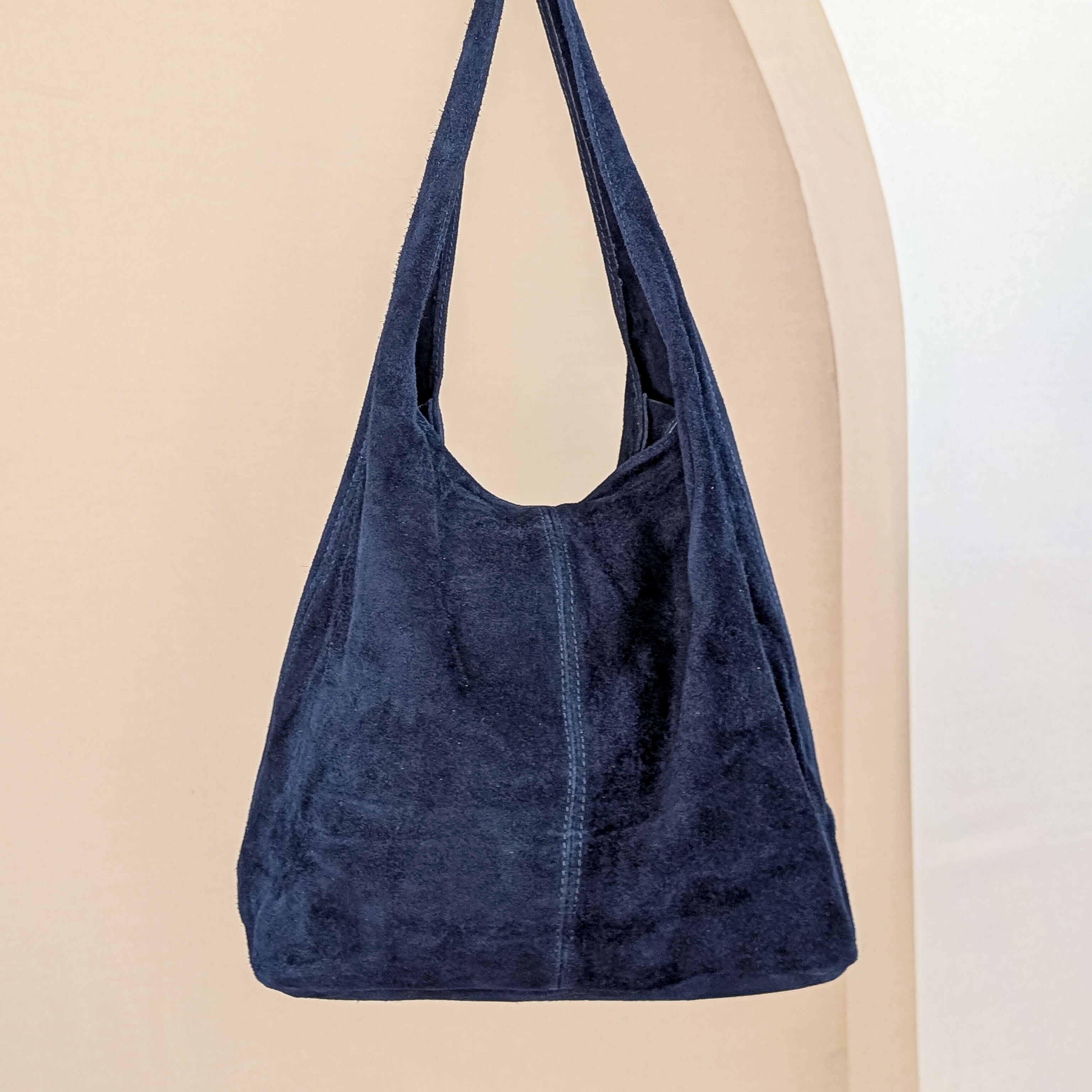 Wildleder Shopper Navy
