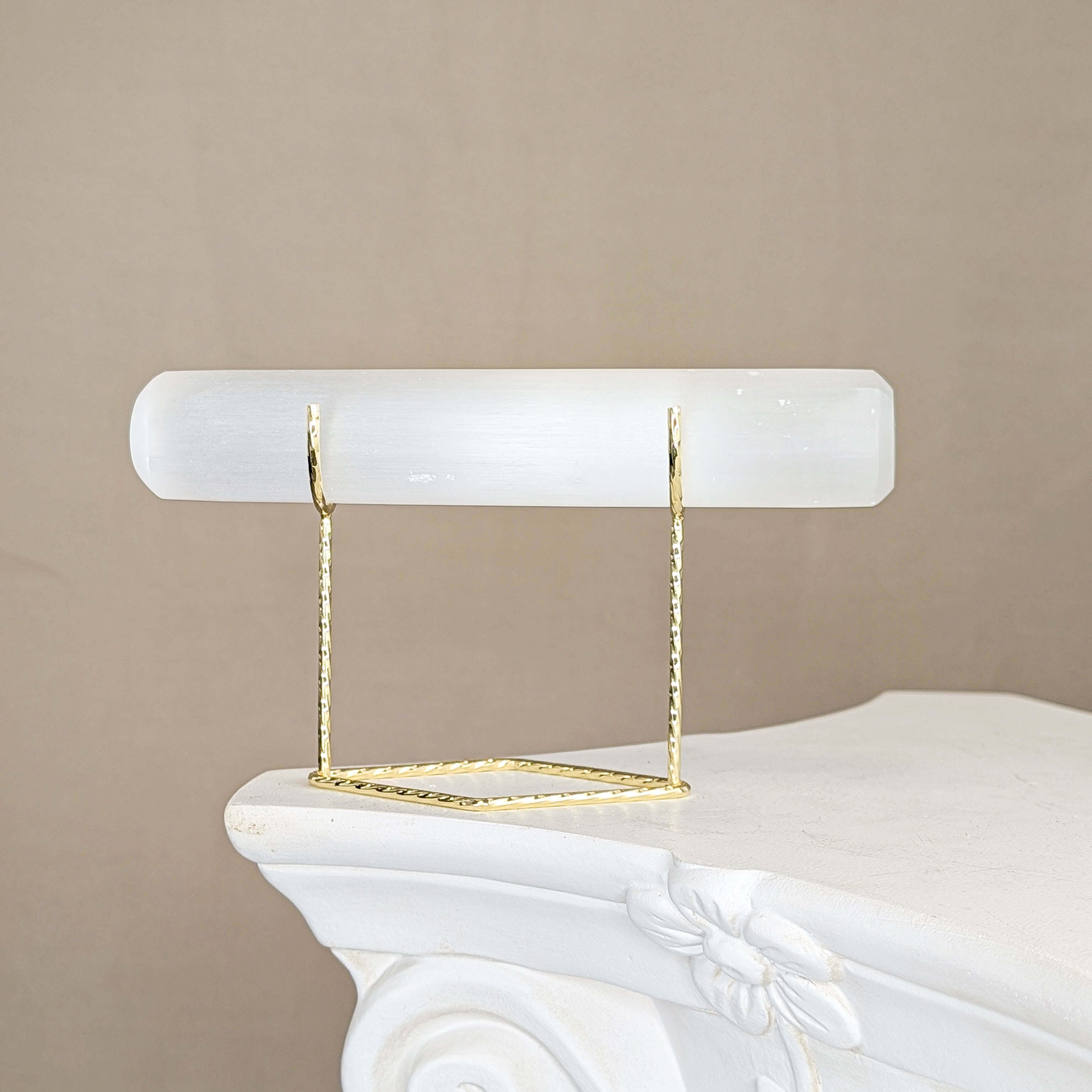 Selenit Armbandhalter Gold