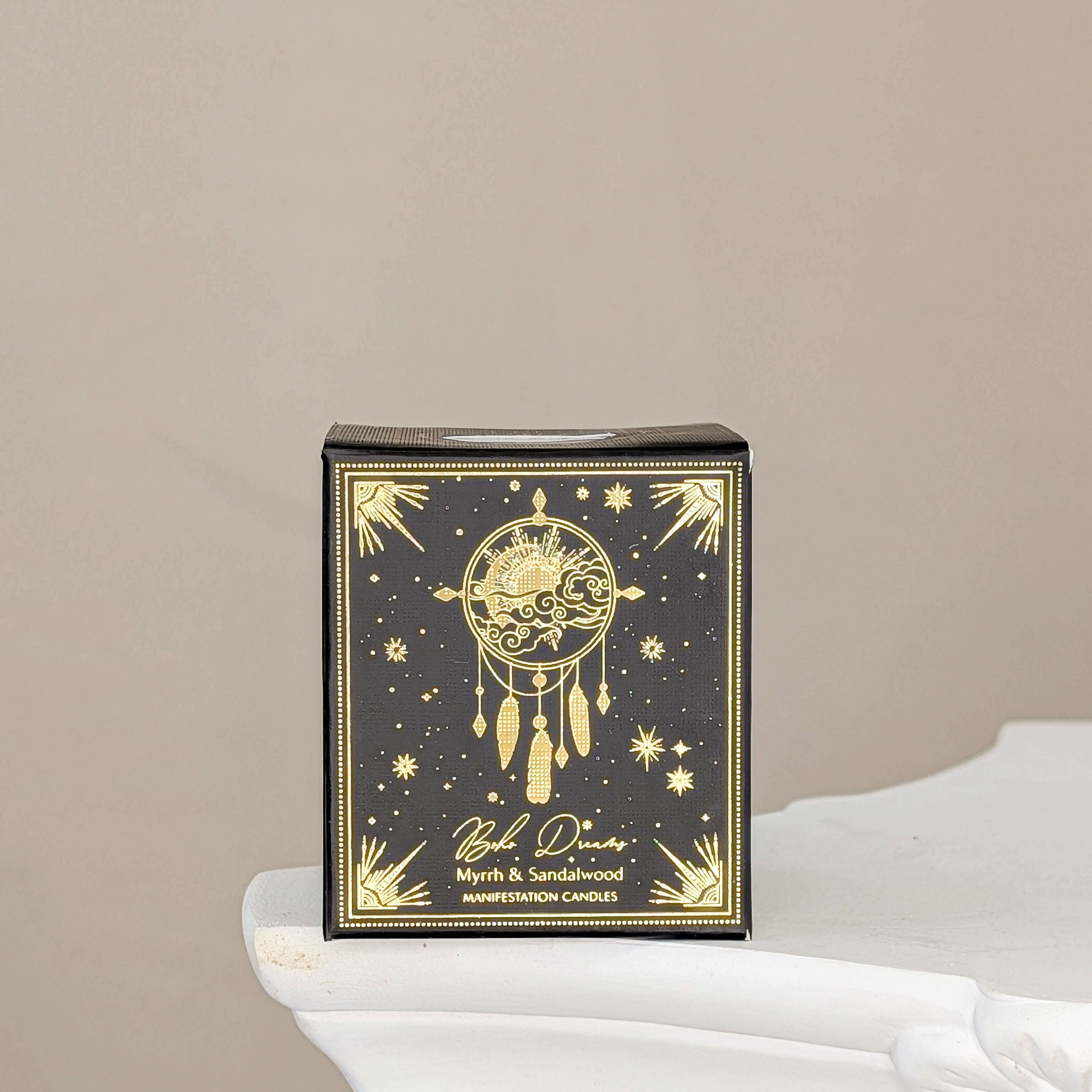 Boho Dreams Kristall-Kerze im Glas