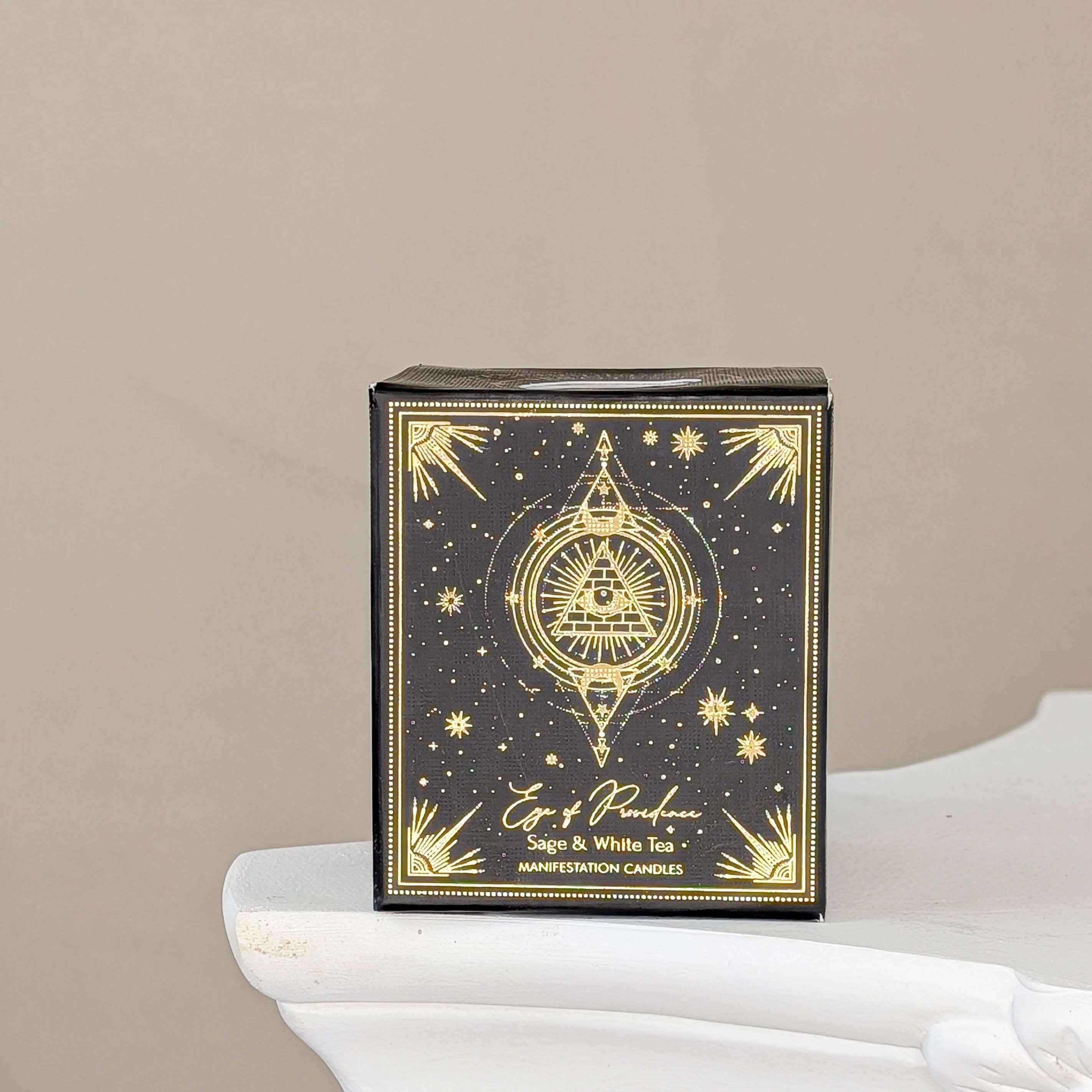 Eye of Providence Kristall-Kerze im Glas