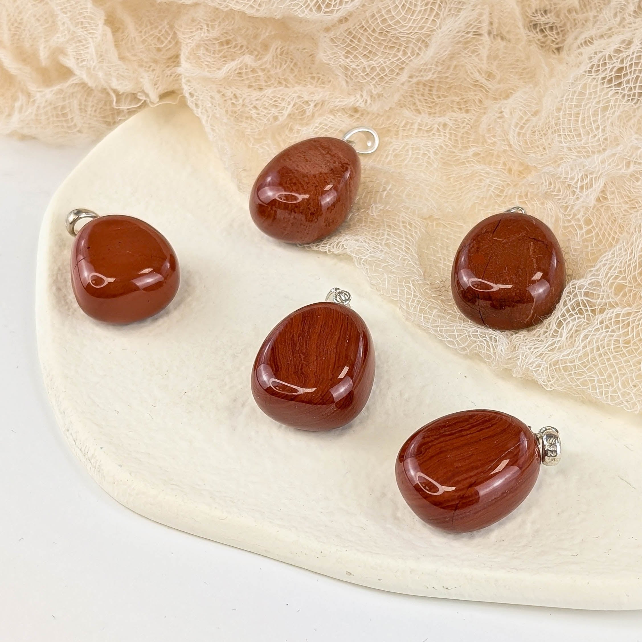 Roter Jaspis Ketten Anhänger