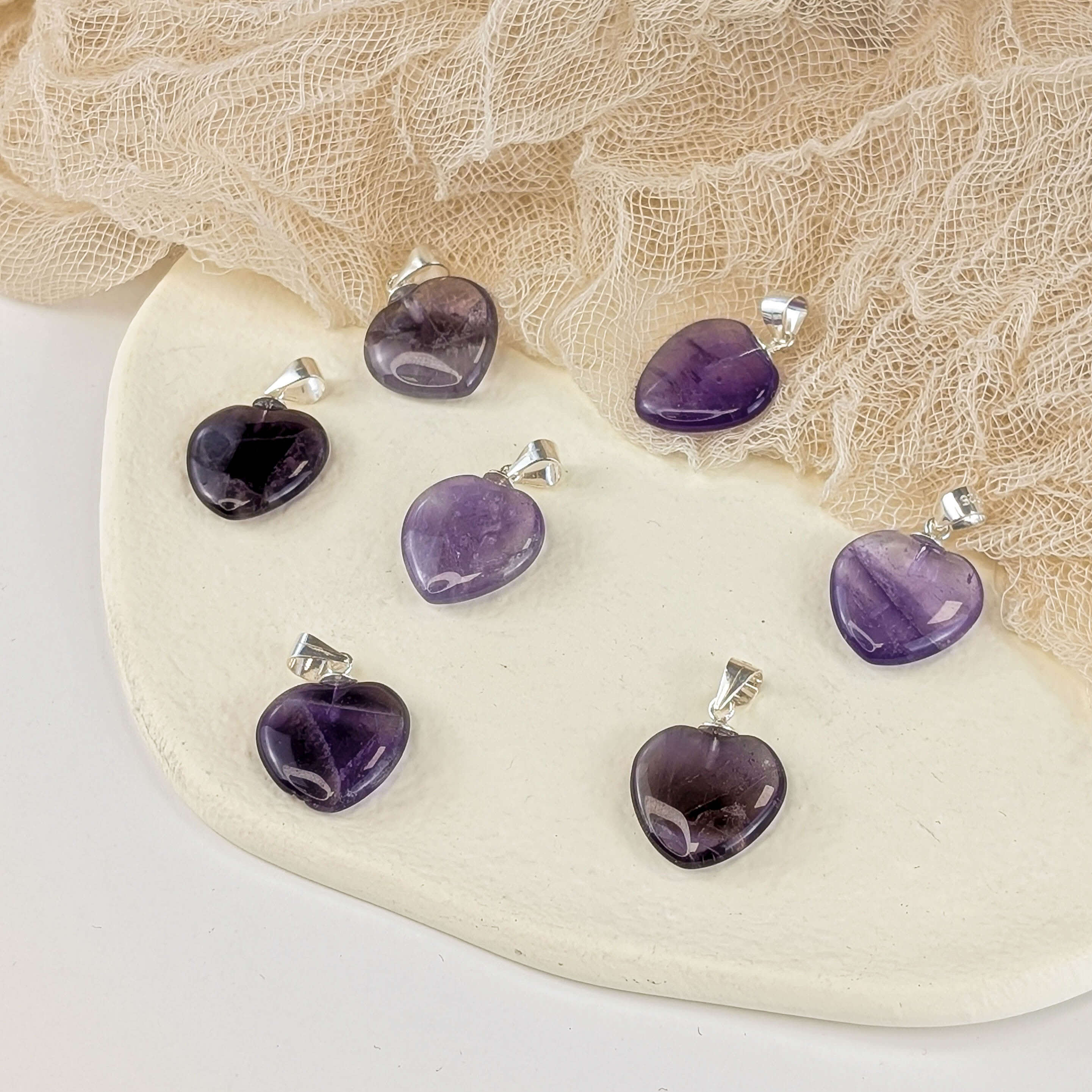 Amethyst Herz Anhänger