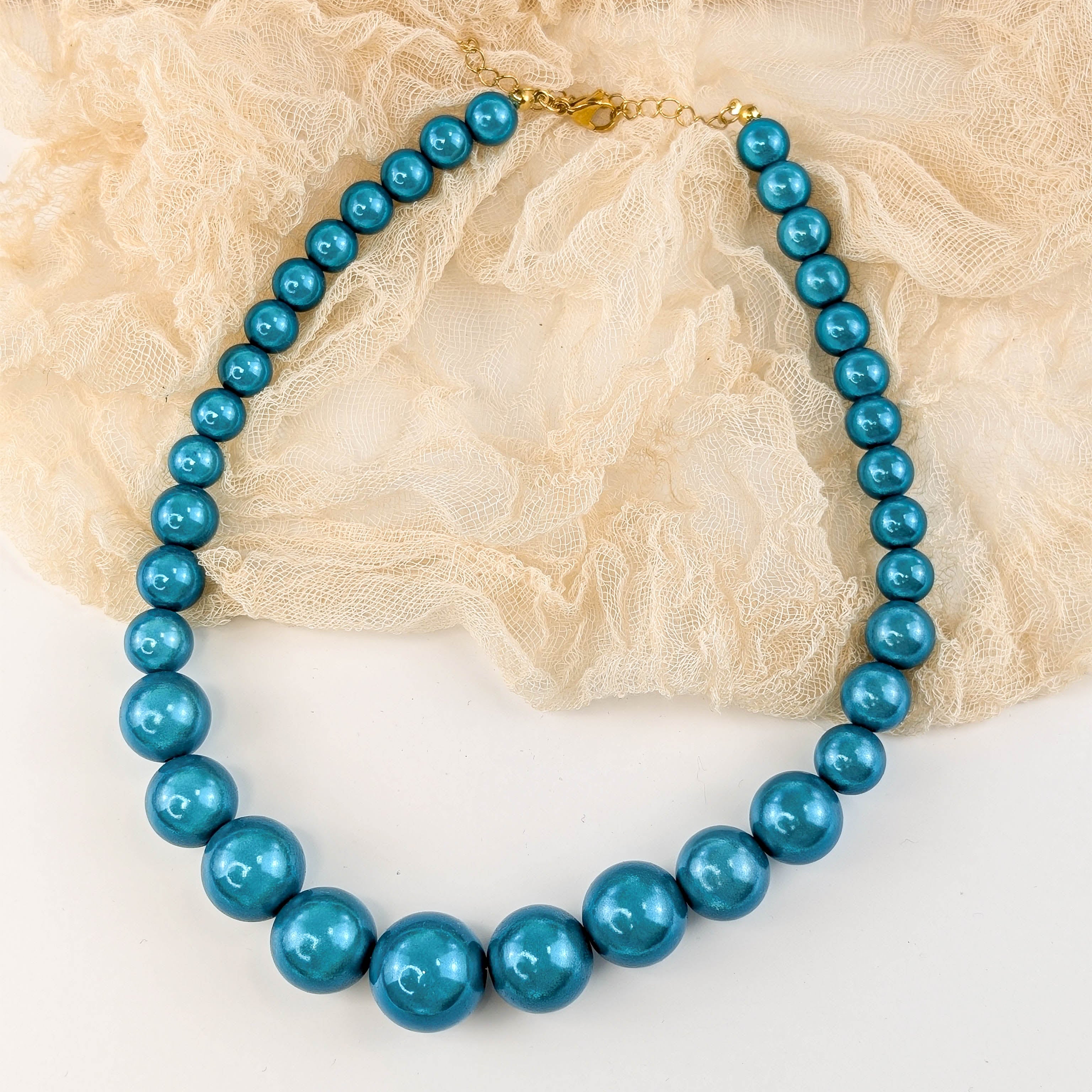HoloPearl Kette Blau