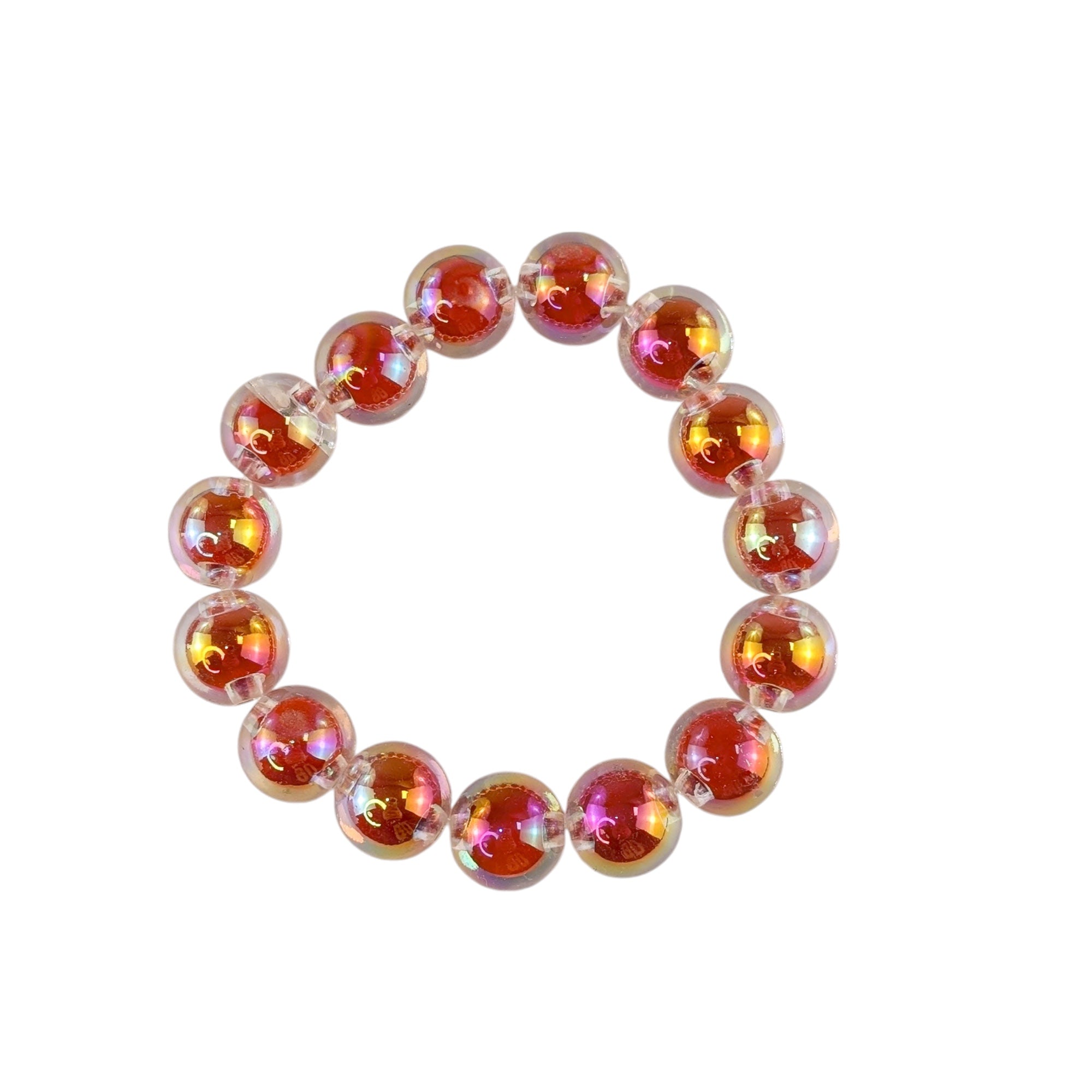 Bubble Pearl Armband Rot