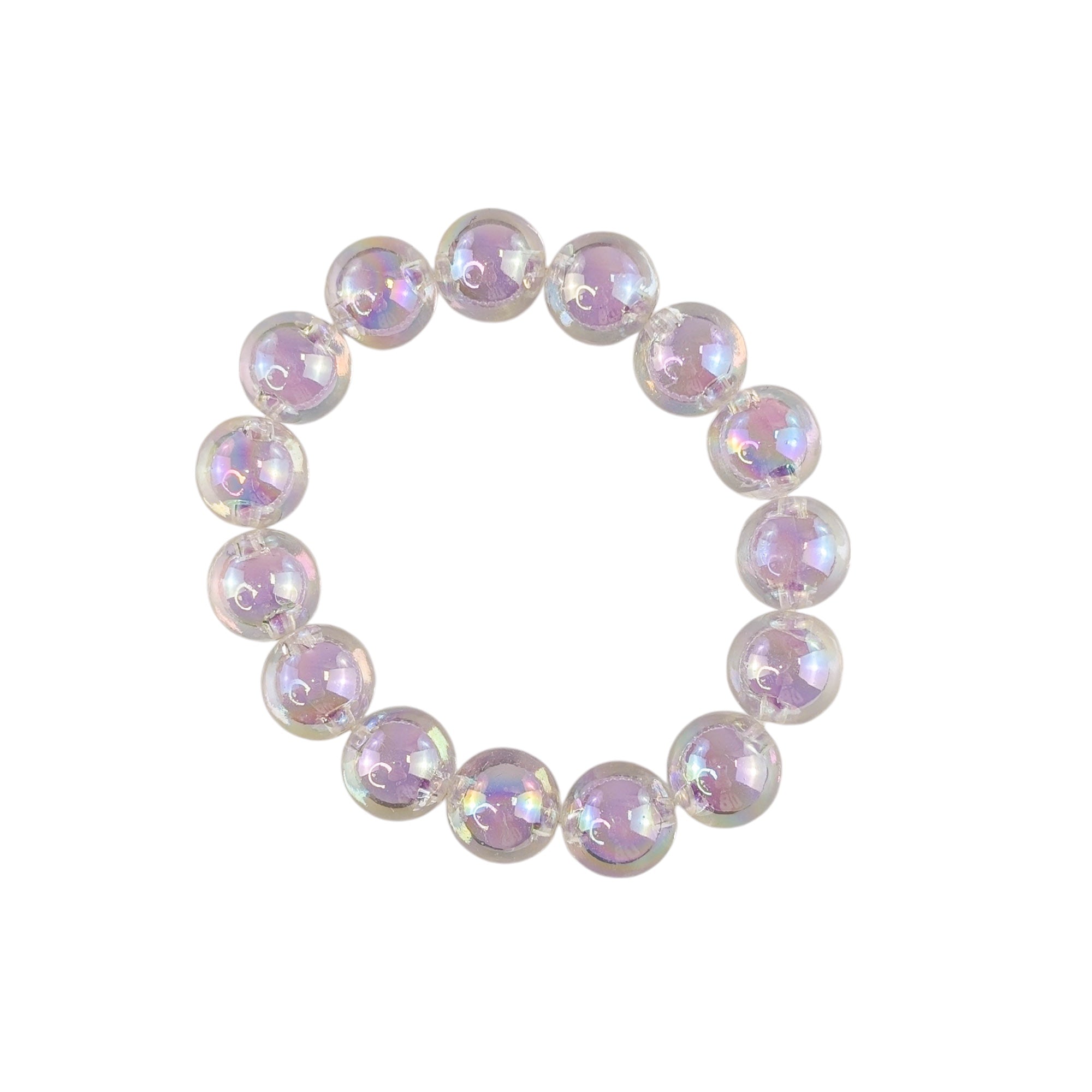 Bubble Pearl Armband Flieder