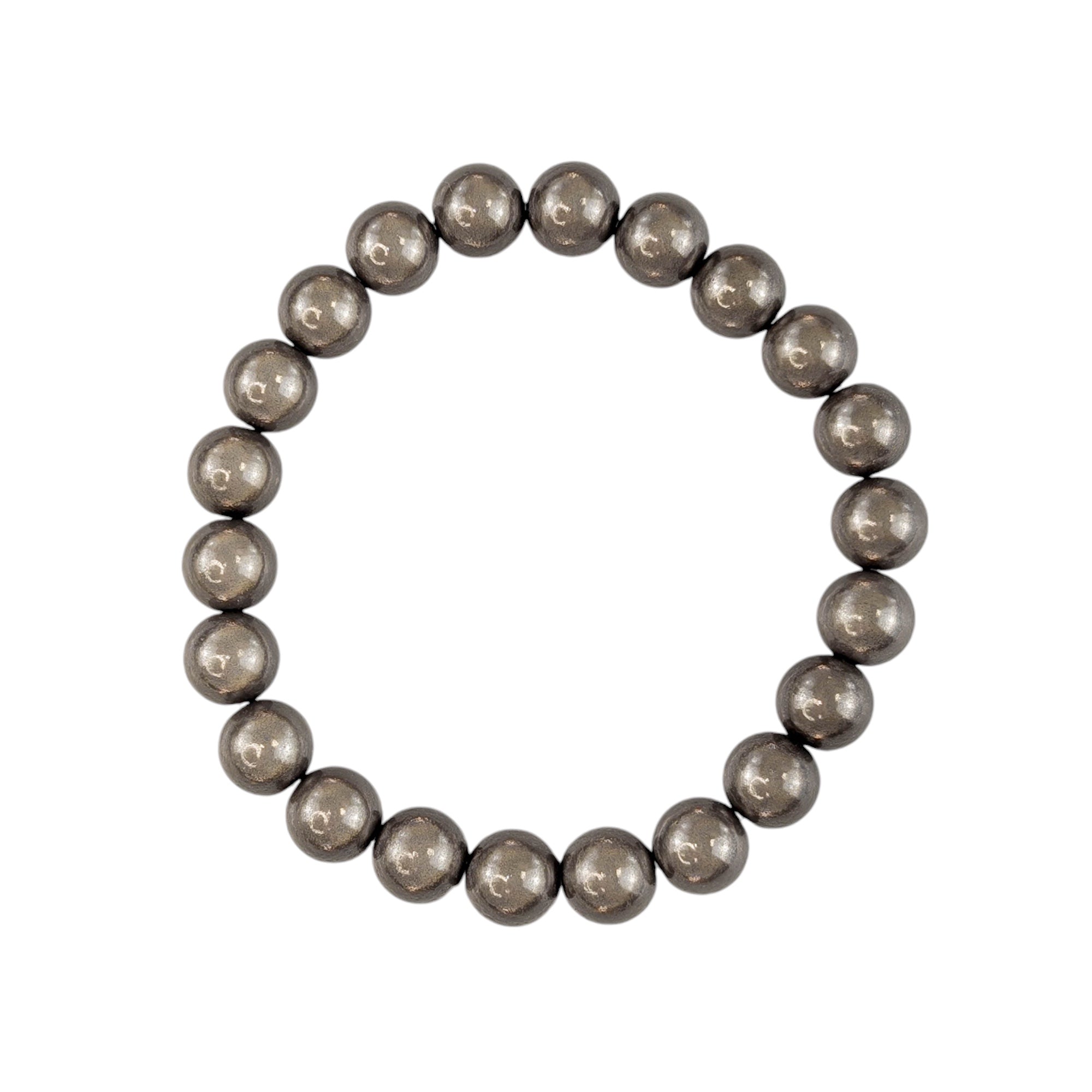 Holo Pearl Armband Grau