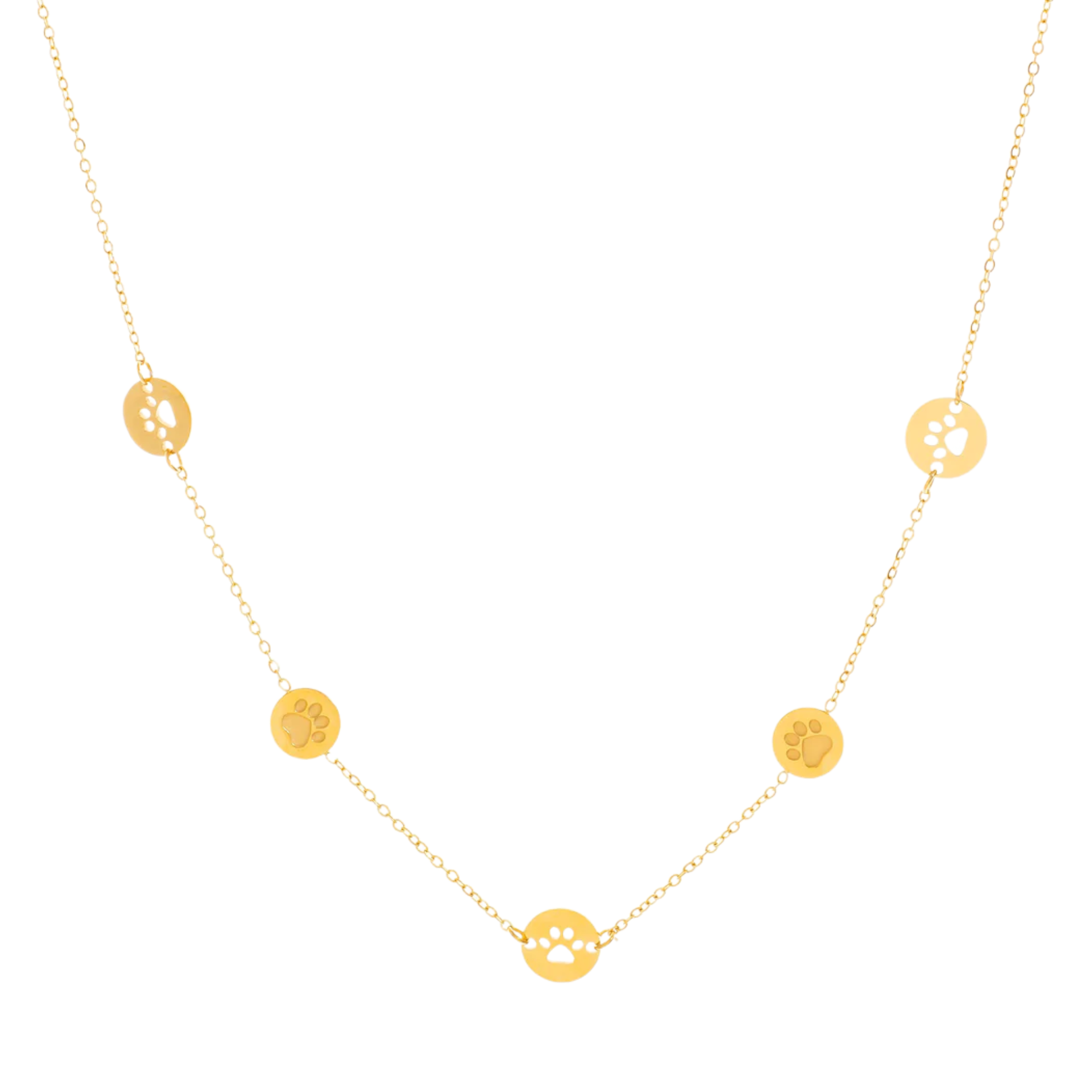 Pfoten Kette Gold