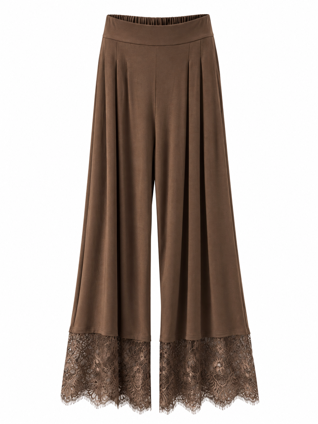 Palazzo-Hose mit Spitzen-Detail