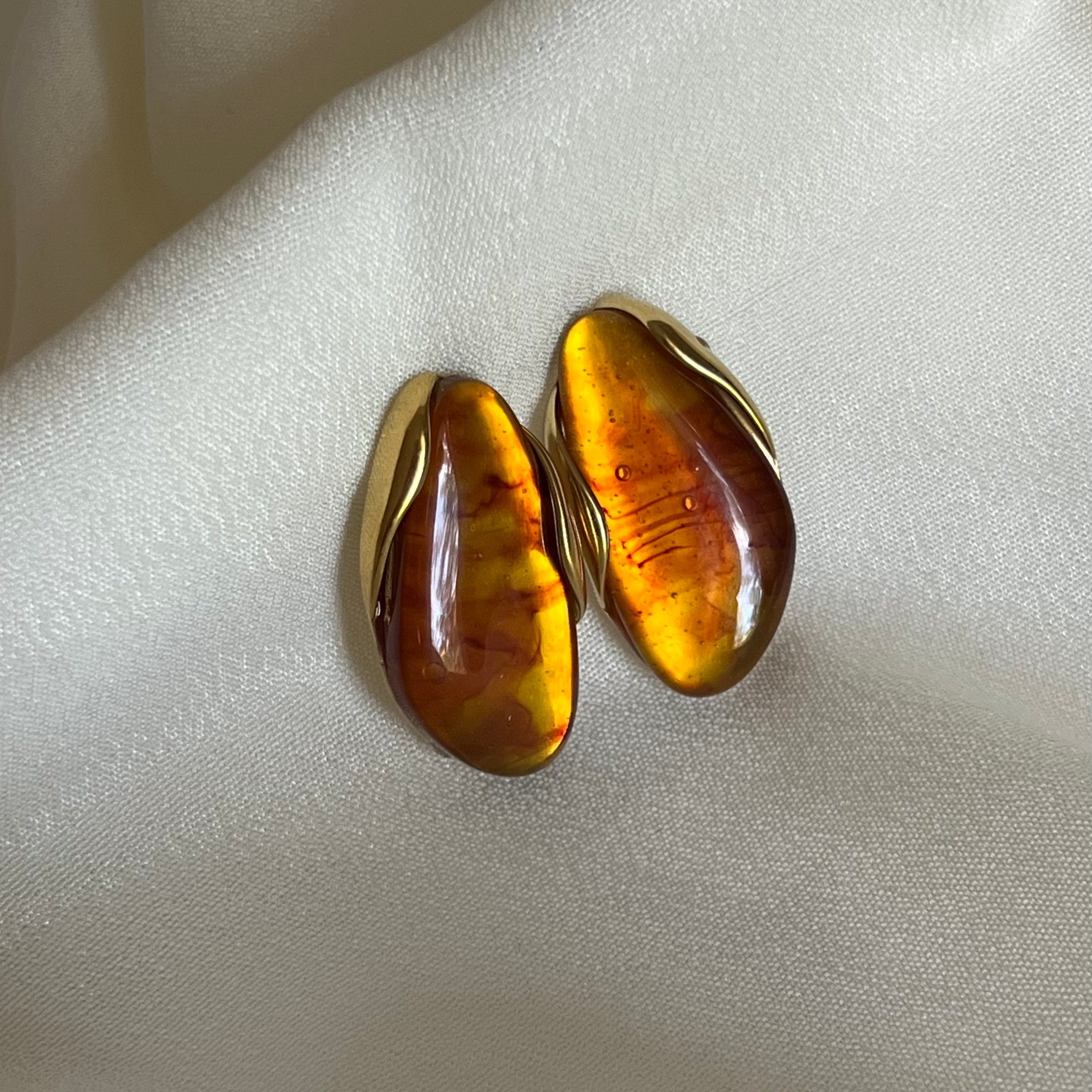 Brown Vintage Ohrringe