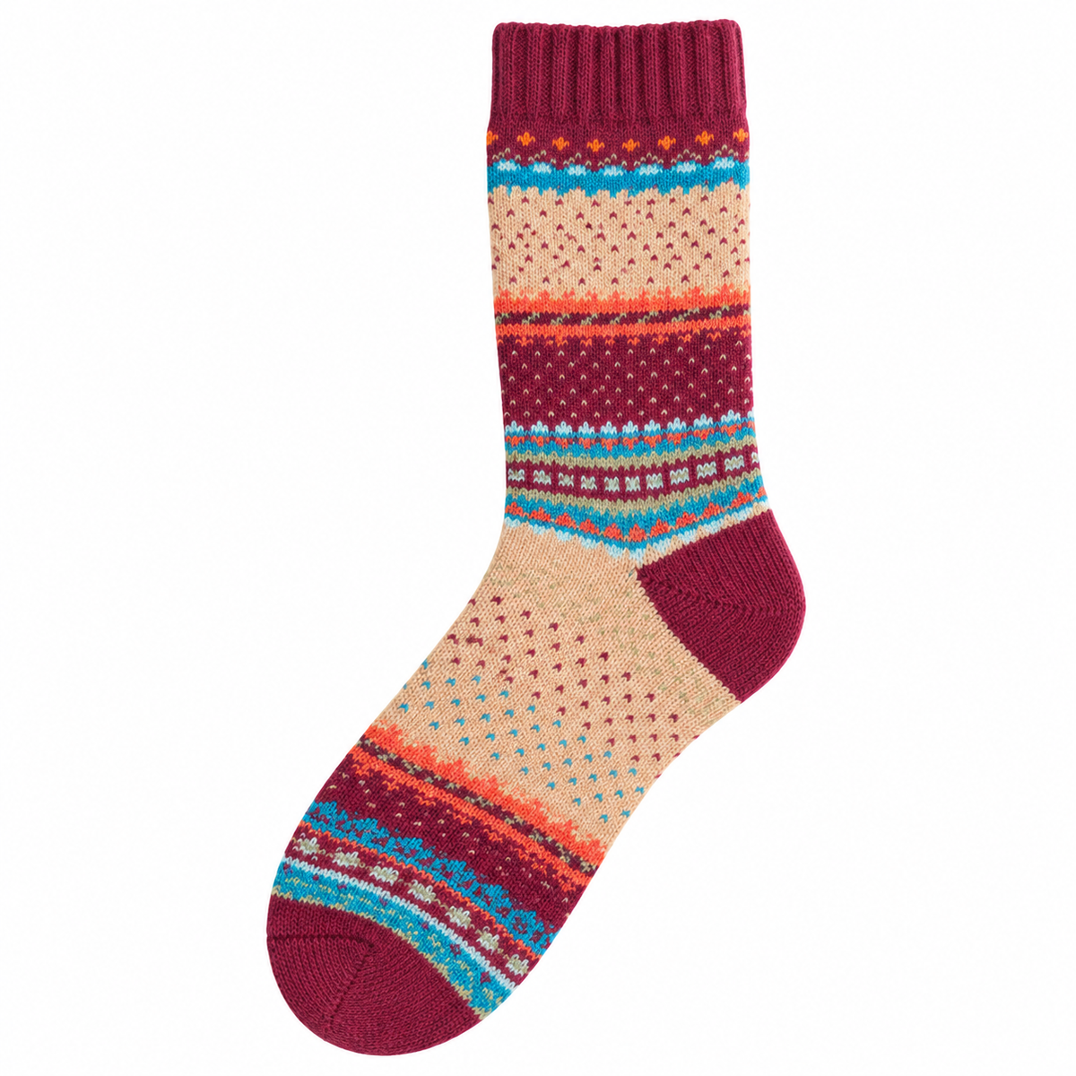 Kaschmir Wollsocken – Boho Nordic