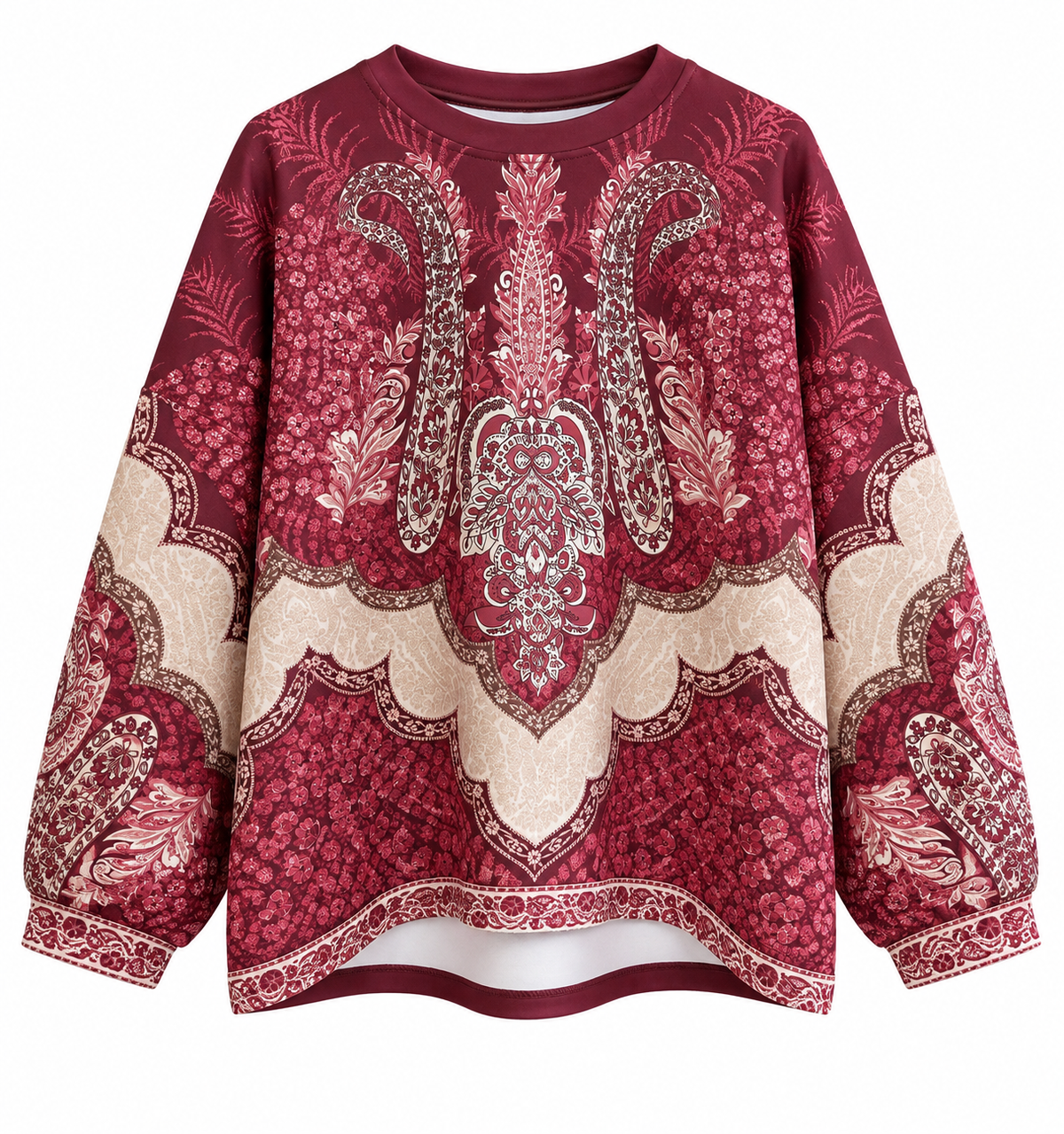 Eleganter Pullover mit Ornamentmuster