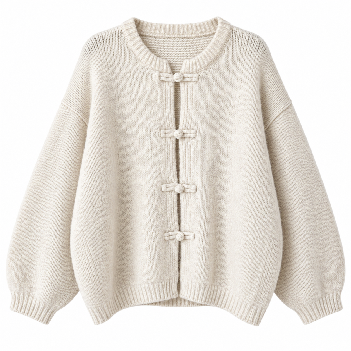 Kuscheliger Cardigan mit Knopfverschluss