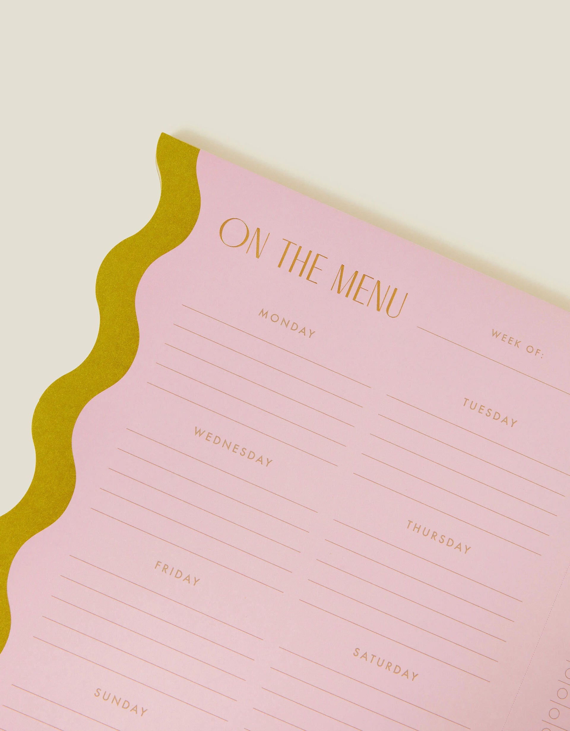 Meal Planner Notepad magnetisch