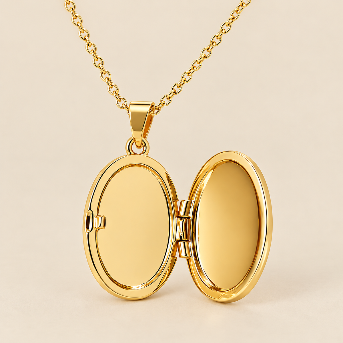 Celestial Secrets – Medaillon Kette mit Sonne, Mond & Schutzauge