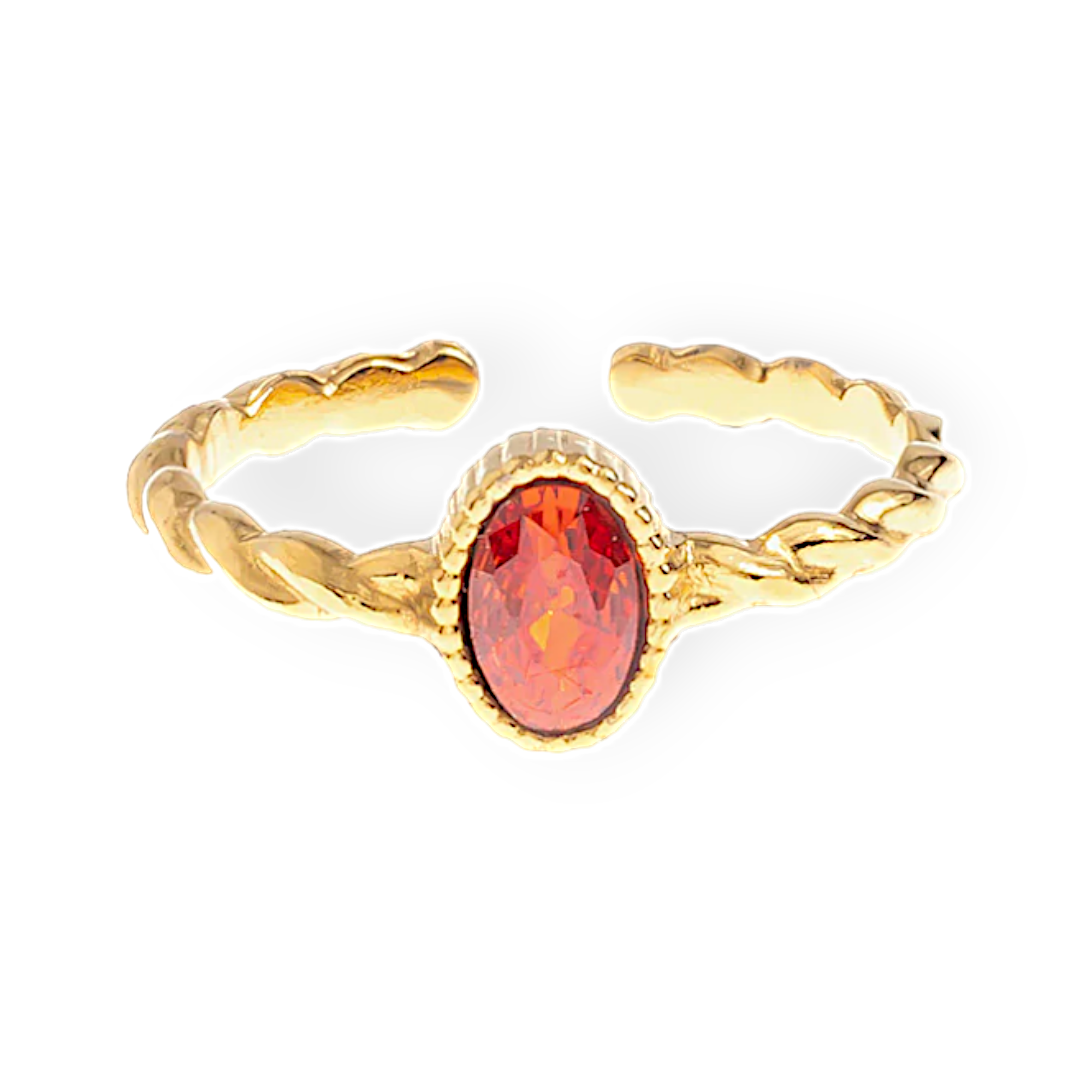 Fire Heart Ring verstellbar