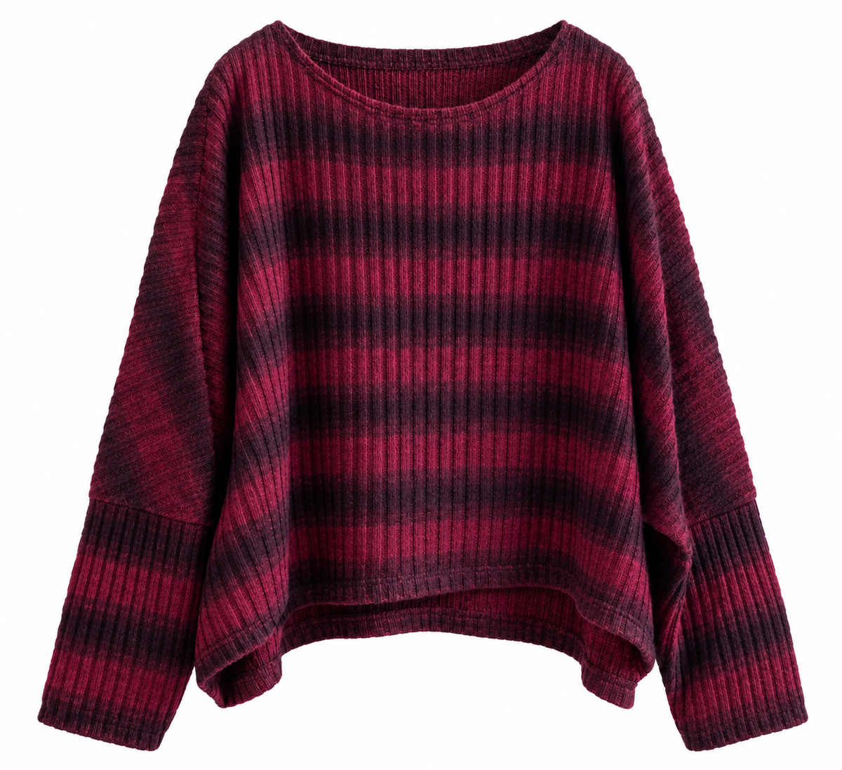Kuscheliger Pullover mit Streifen