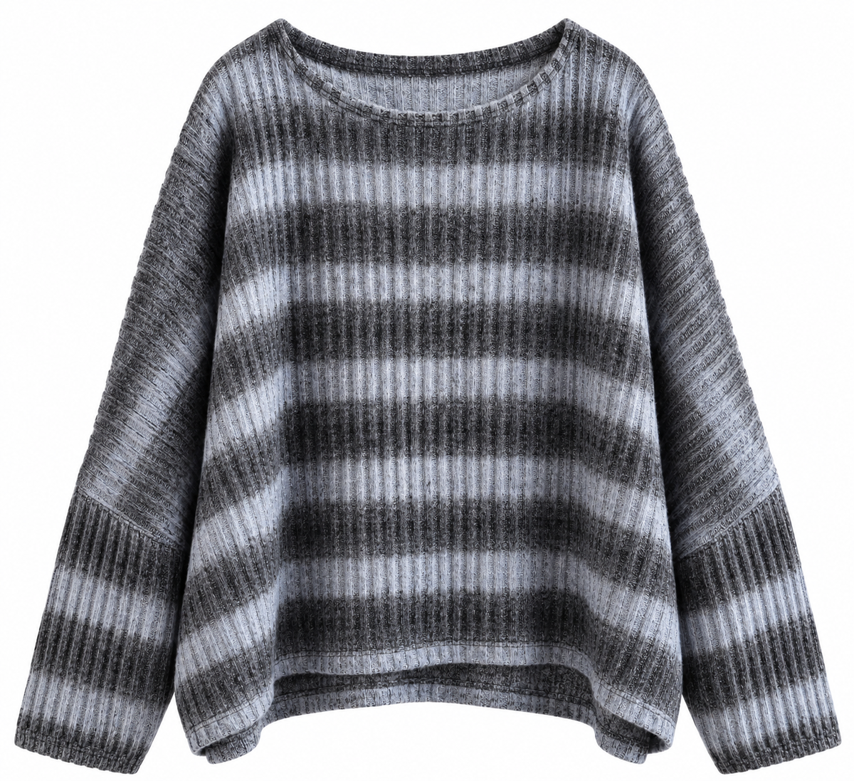 Kuscheliger Pullover mit Streifen