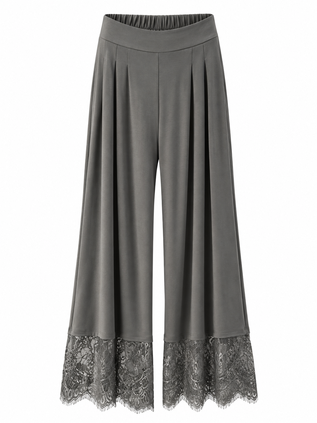 Palazzo-Hose mit Spitzen-Detail