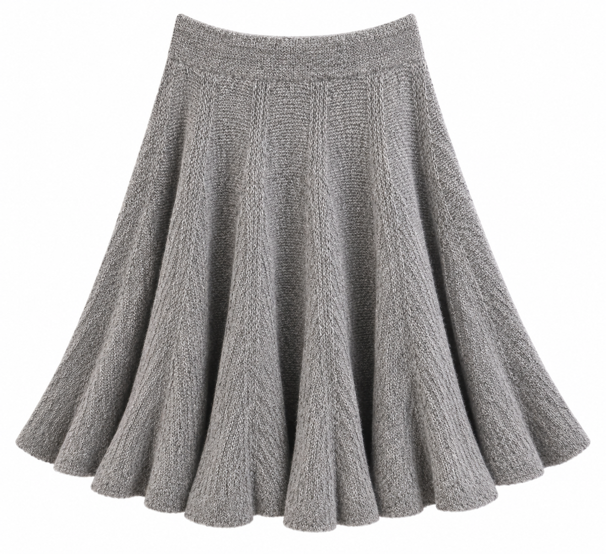 Kuscheliger Curvy Strickrock