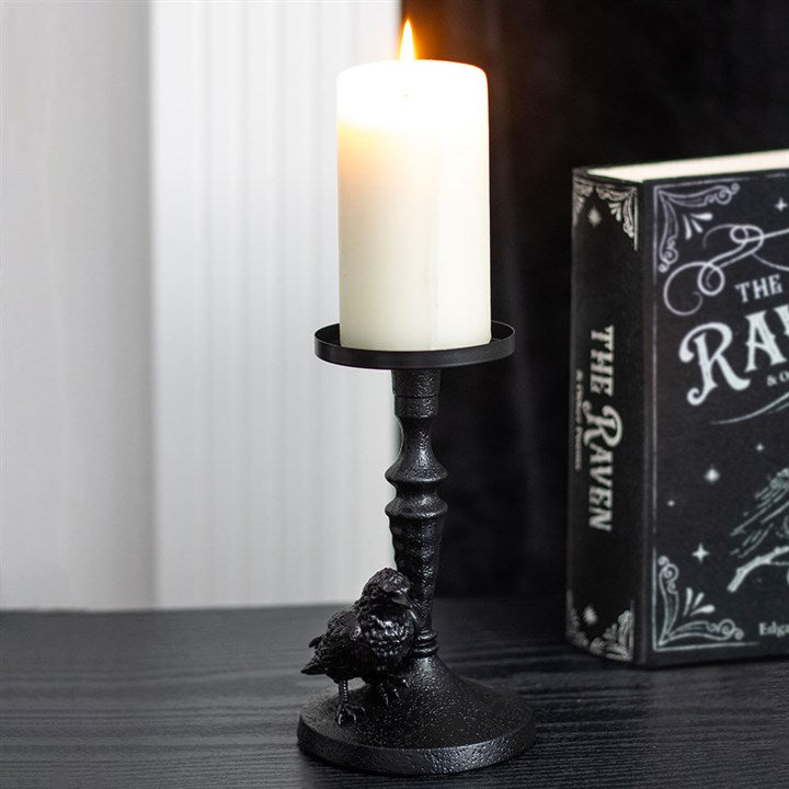 Mystic Raven Kerzenhalter für Stumpenkerzen