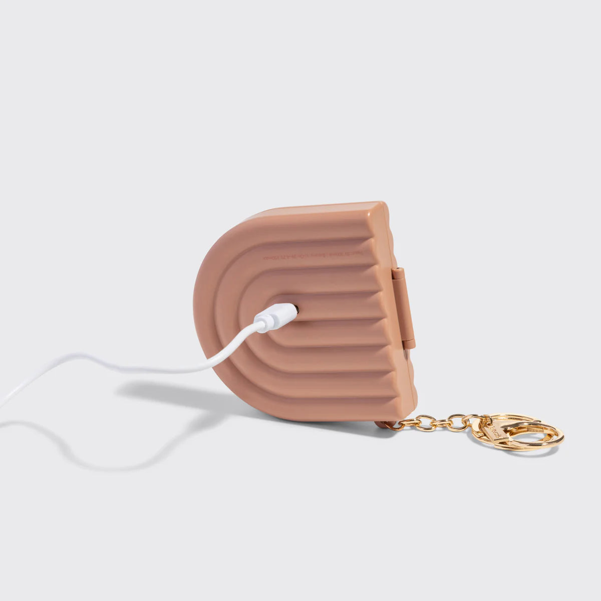 Kitsch Compact LED Spiegel Schlüsselanhänger – Terracotta