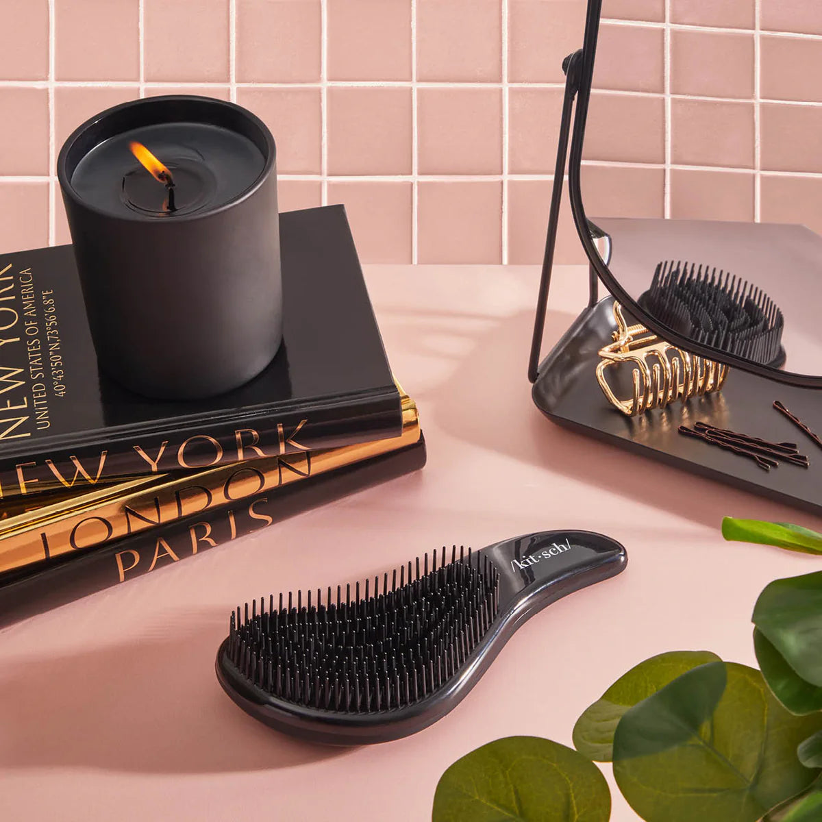 Detangling Brush – Schwarz - Sanfte Entwirrbürste für glänzendes, volles Haar