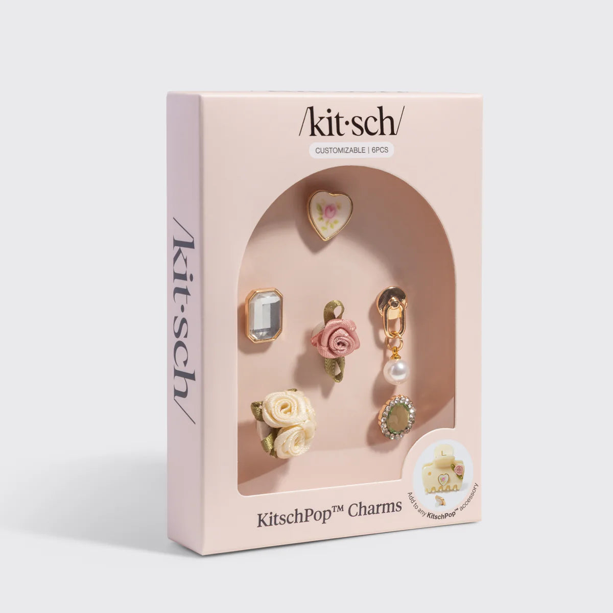 Kitsch Pop Charms in Vintage Ivory – Personalisiere deine Haarklammer
