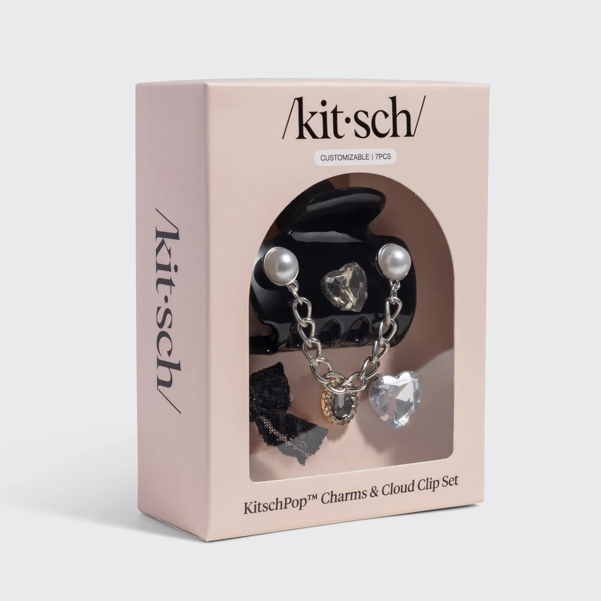 Kitsch Pop Cloud Clip Haarspange & Charms – Vintage Schwarz
