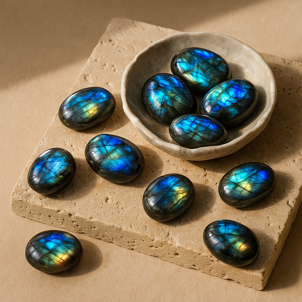 Labradorit Handstein