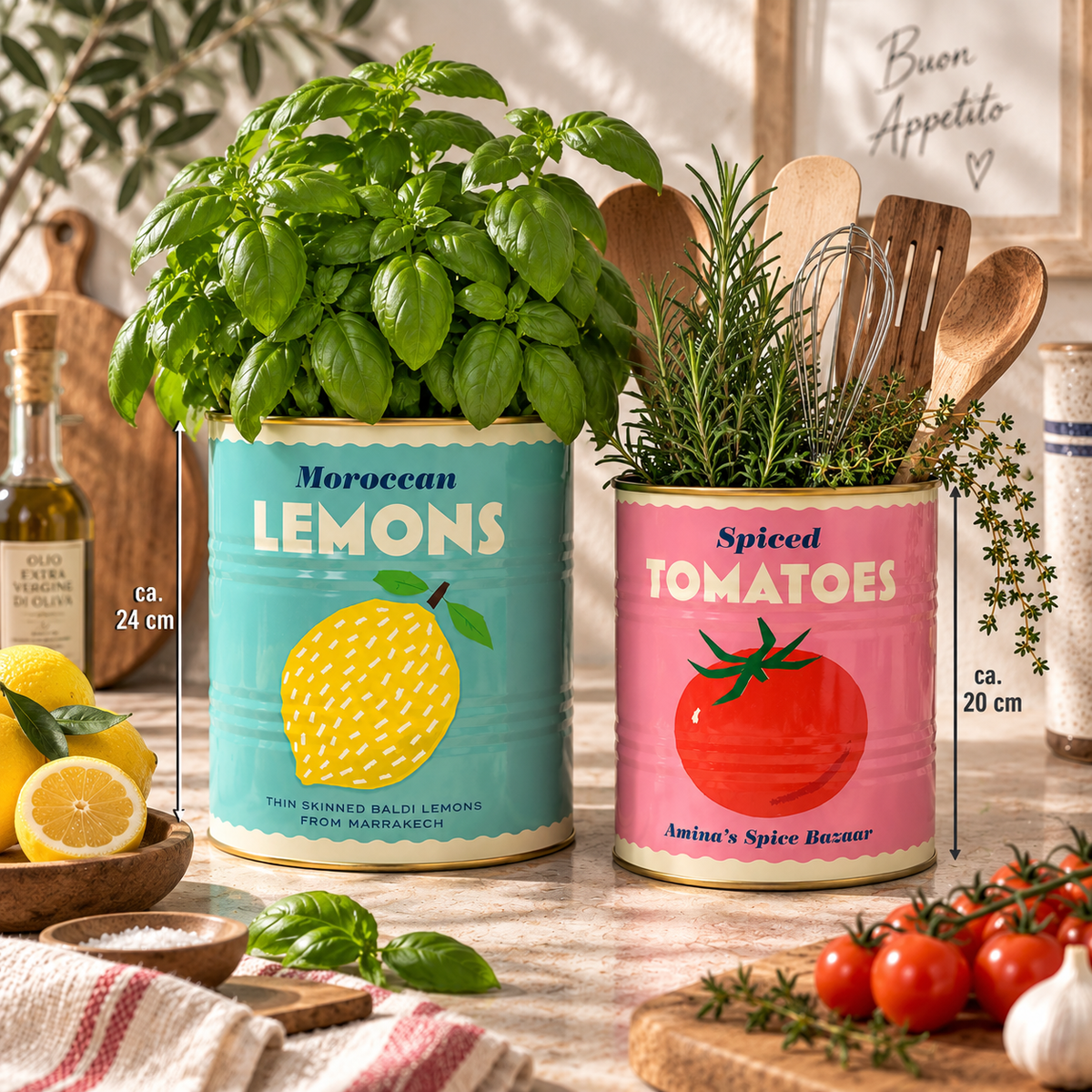 XL Aufbewahrungsdosen - Lemon & Tomato