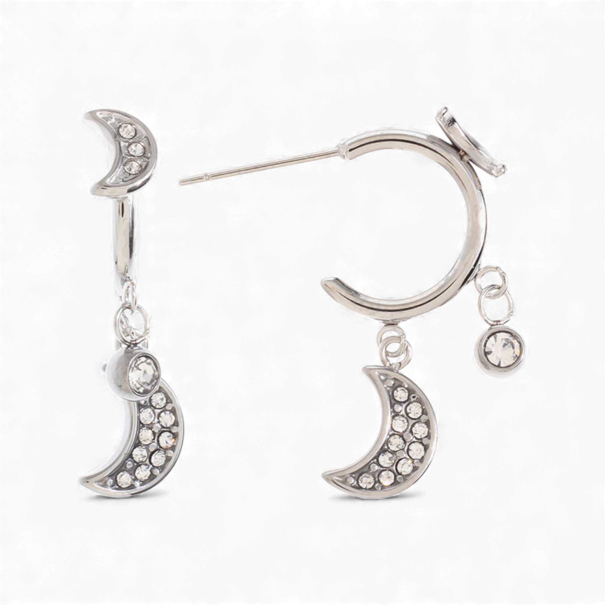 Mini Moon Hoops Ohrringe