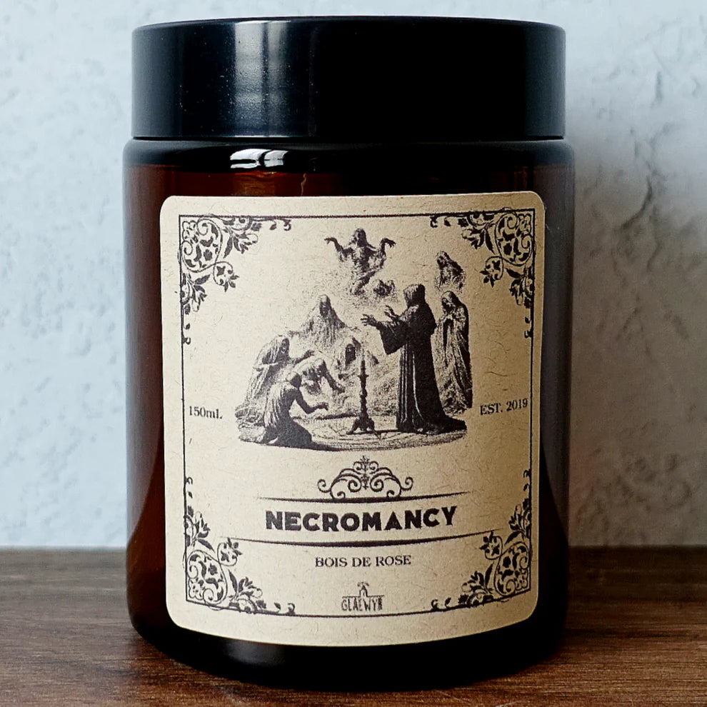 Necromancy – Duftkerze | Rosenholz & Okkulte Tiefe | 150 ml