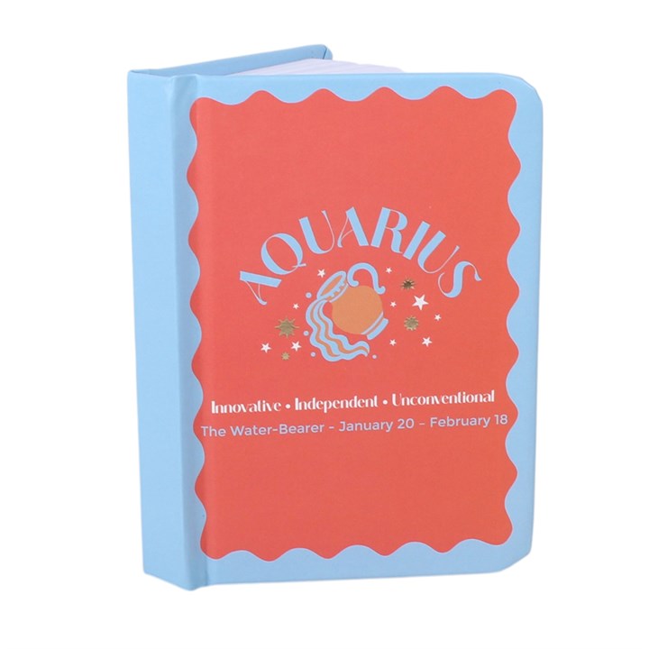 Sternzeichen Mini-Notizbuch Wassermann ♒ – Aquarius Zodiac Journal
