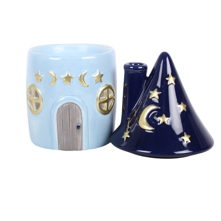 Celestial Cottage Ölbrenner aus Keramik - Duftlampe für Wachs & Öle